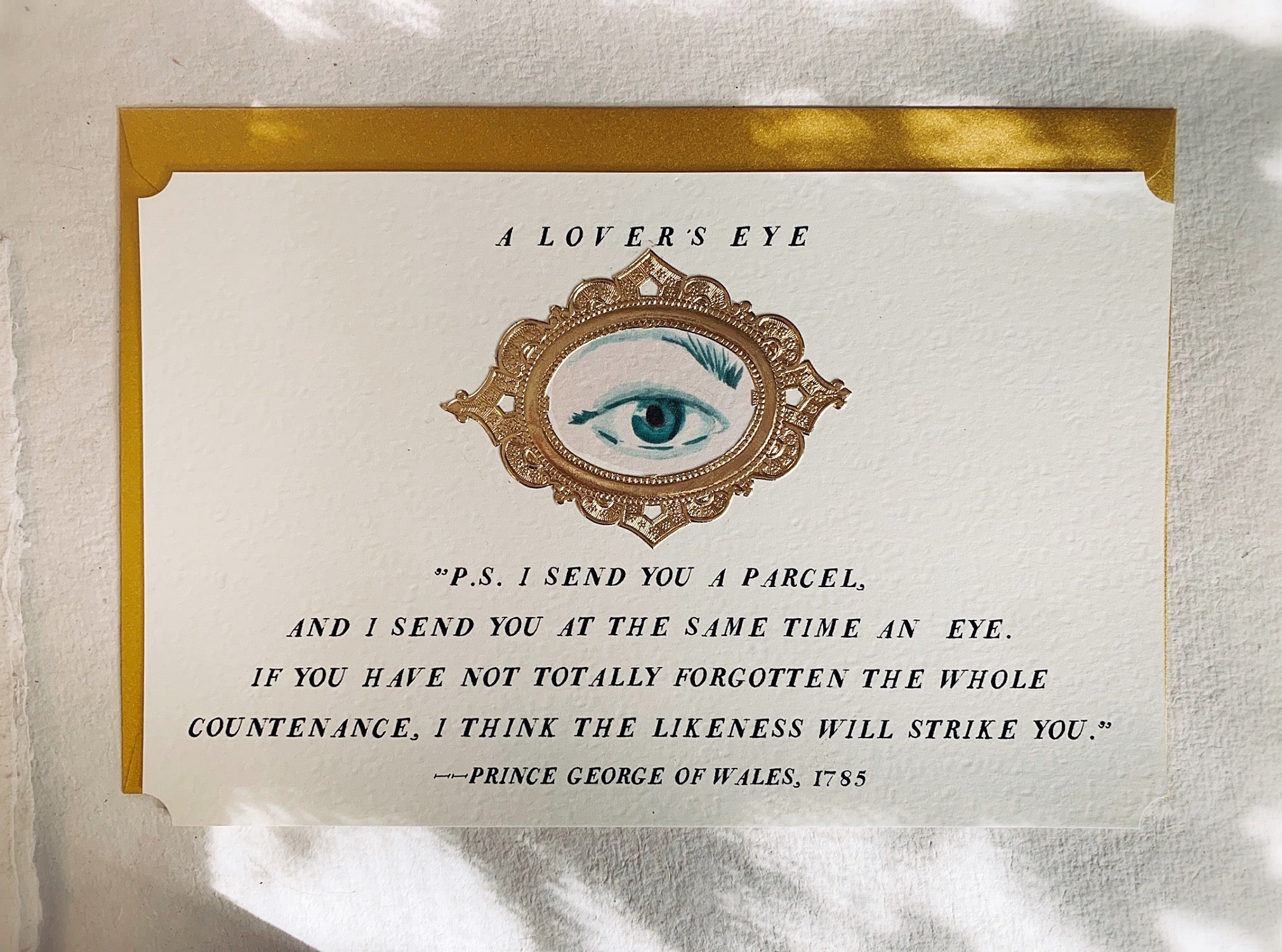 'A Lover's Eye' Frameable Art Card - PARCEL