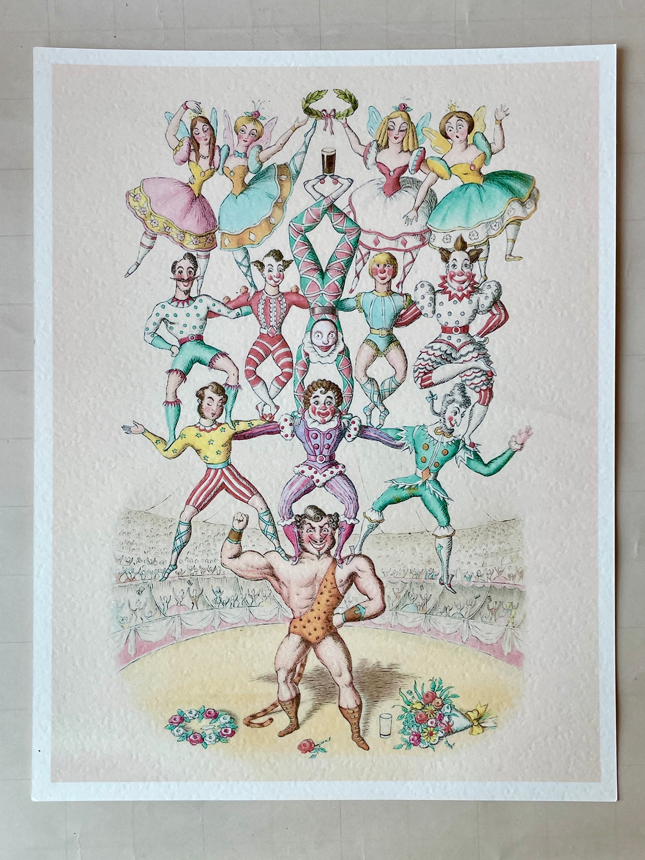 Circus Folks Art Print
