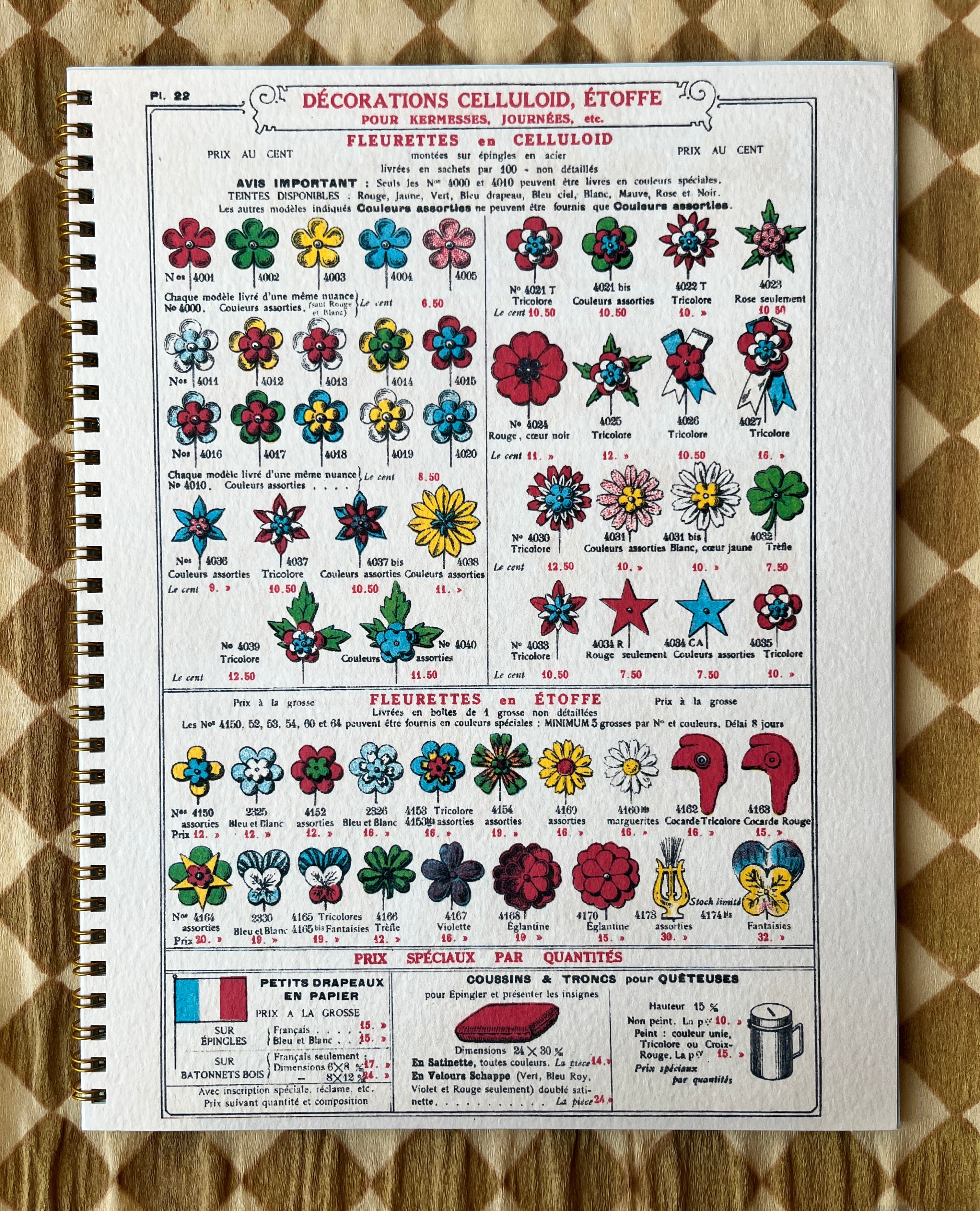 French Ribbon Notebooks