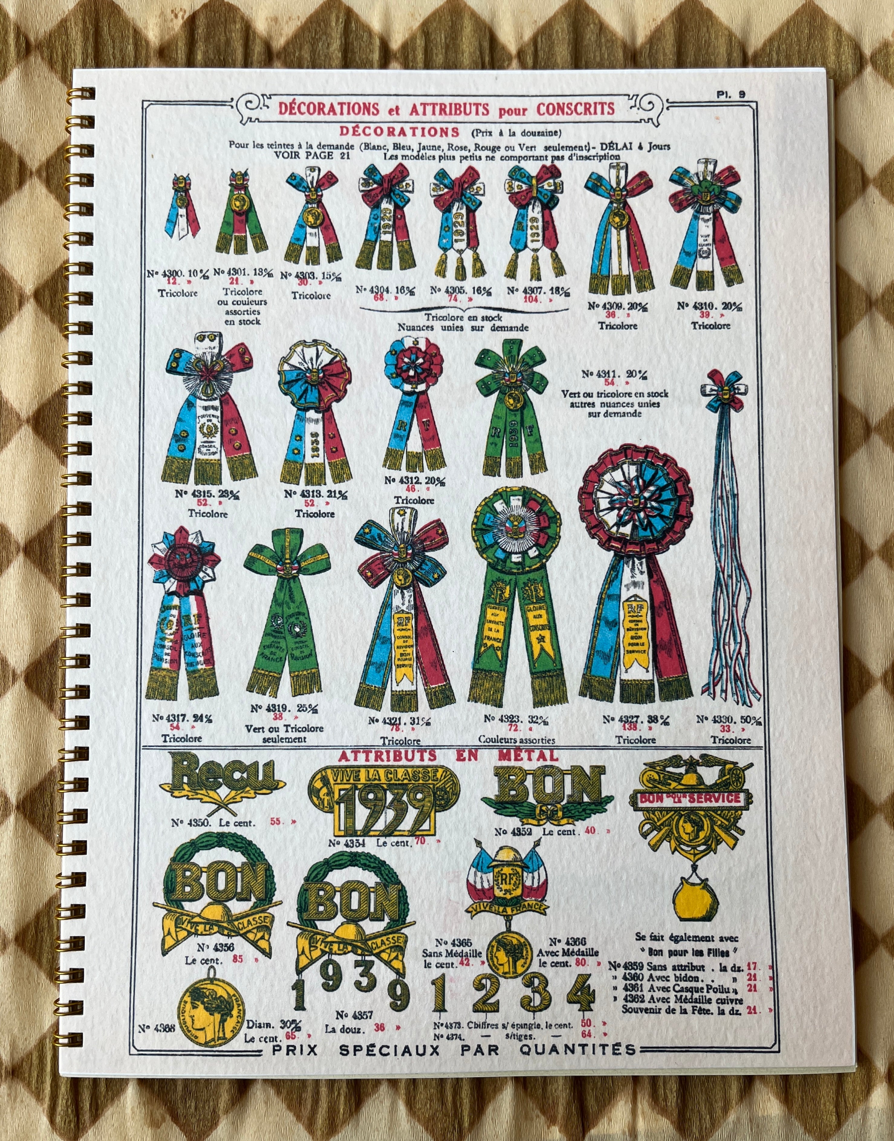 French Ribbon Notebooks