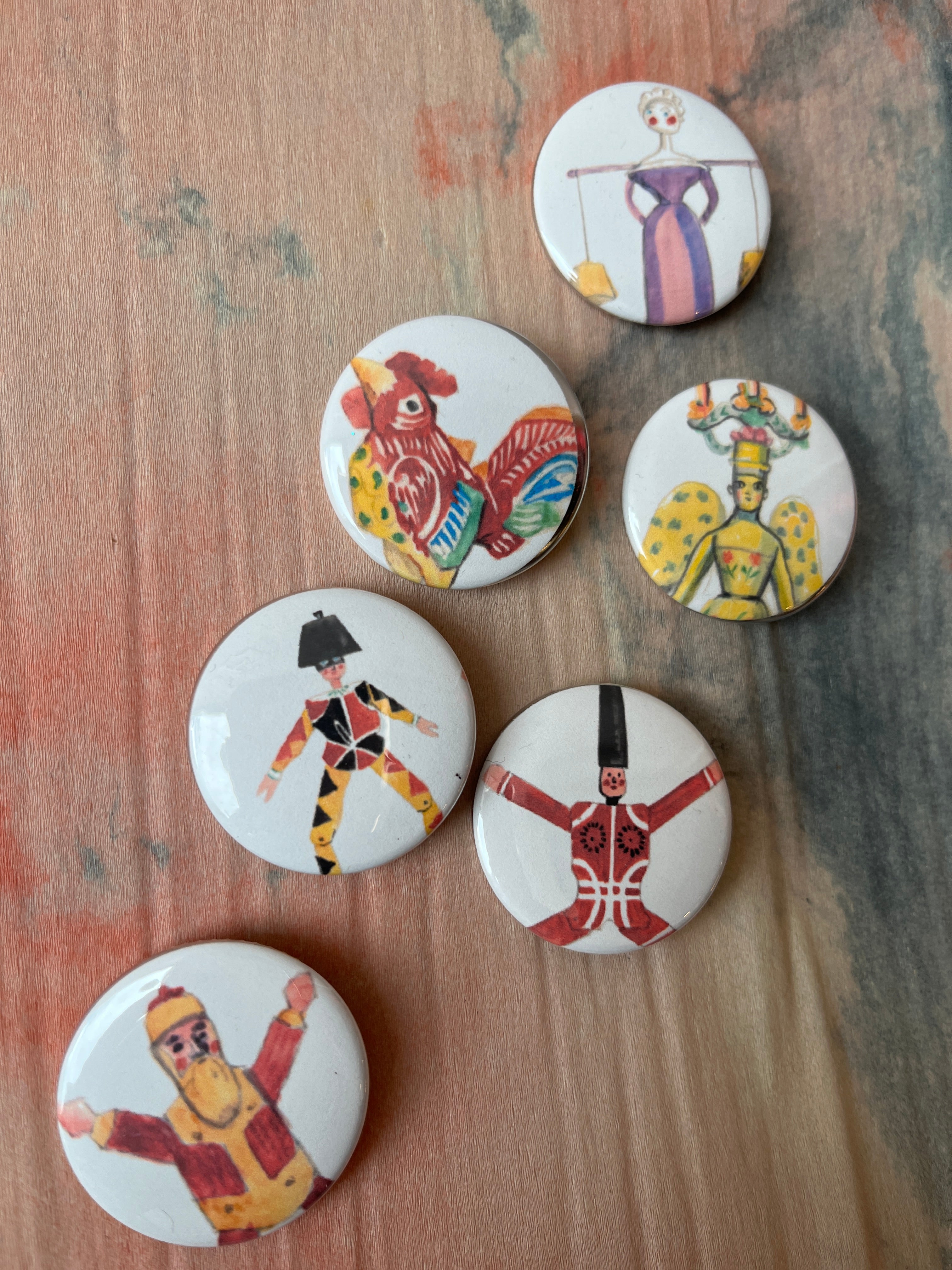 Nutcracker Toys Buttons - Large