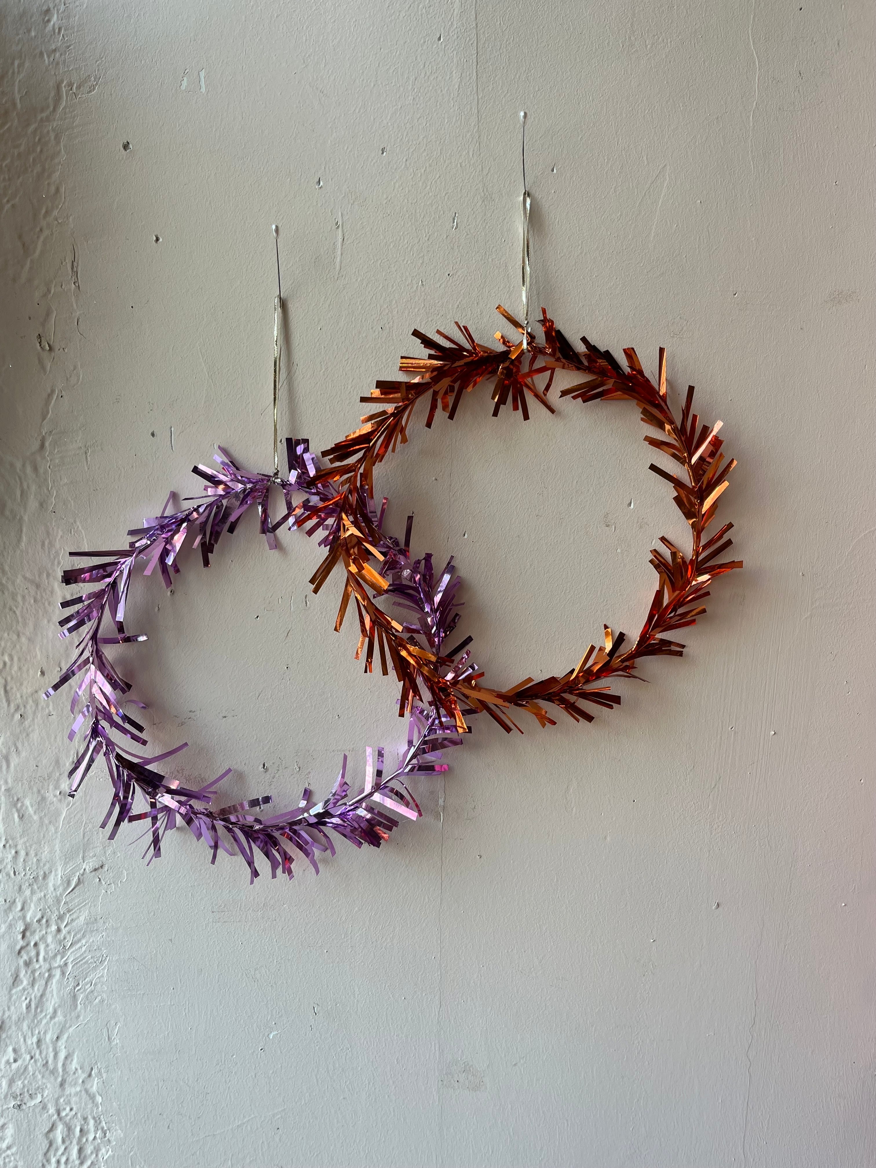 Twinkly Tinsel Wreaths