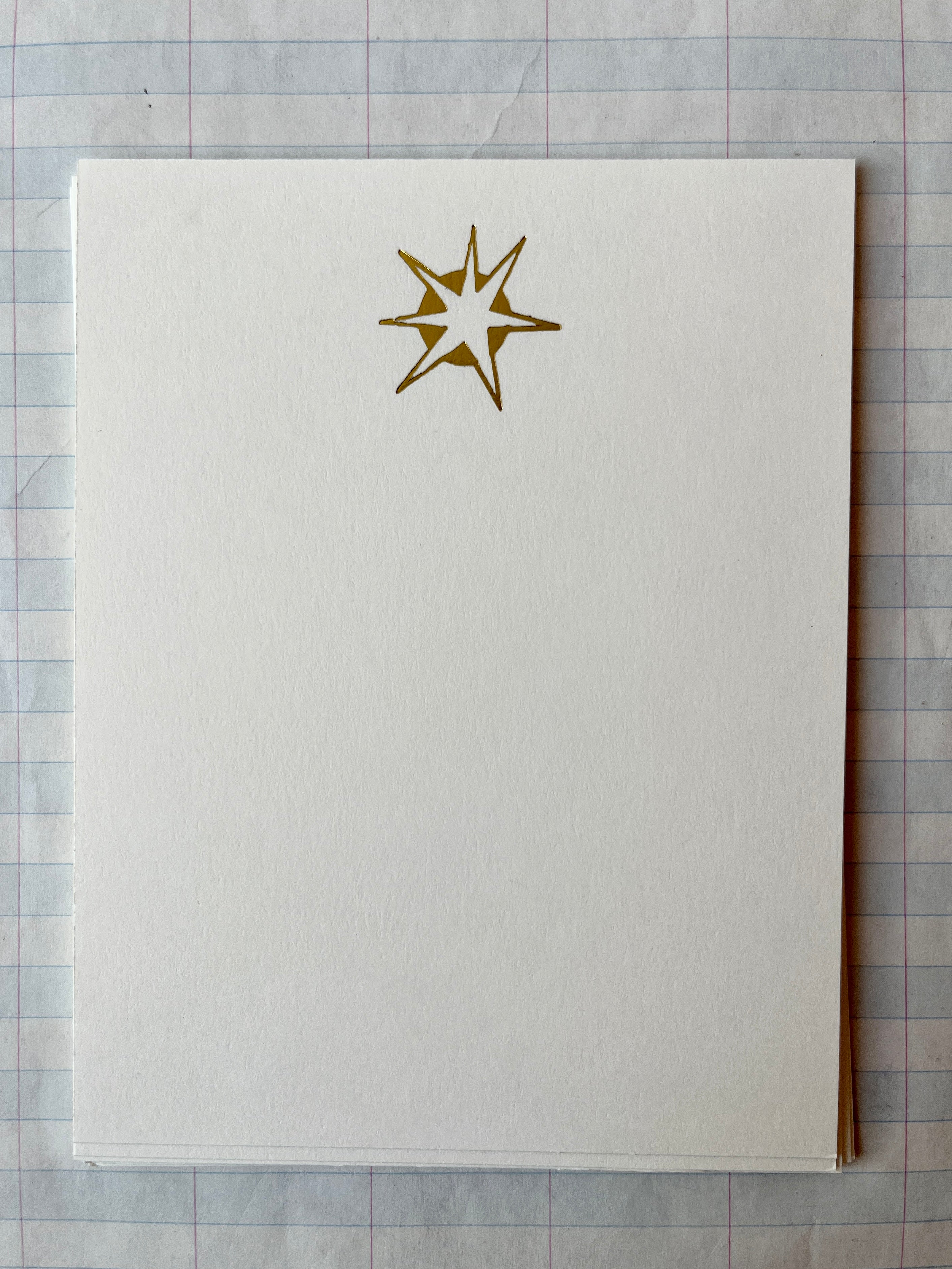 Folk Starburst Foil Pressed Stationery