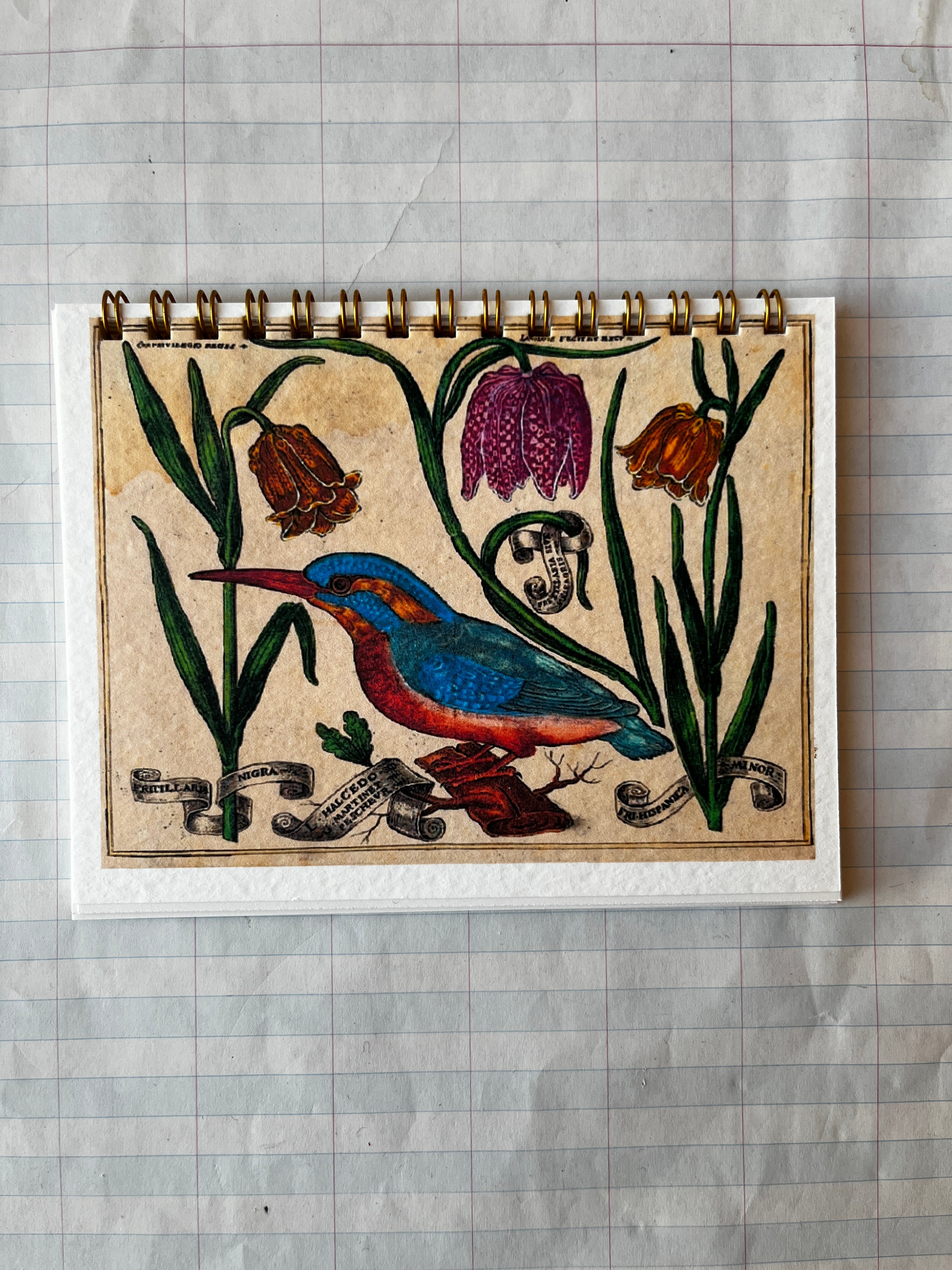 Bird and Flowers Notebook