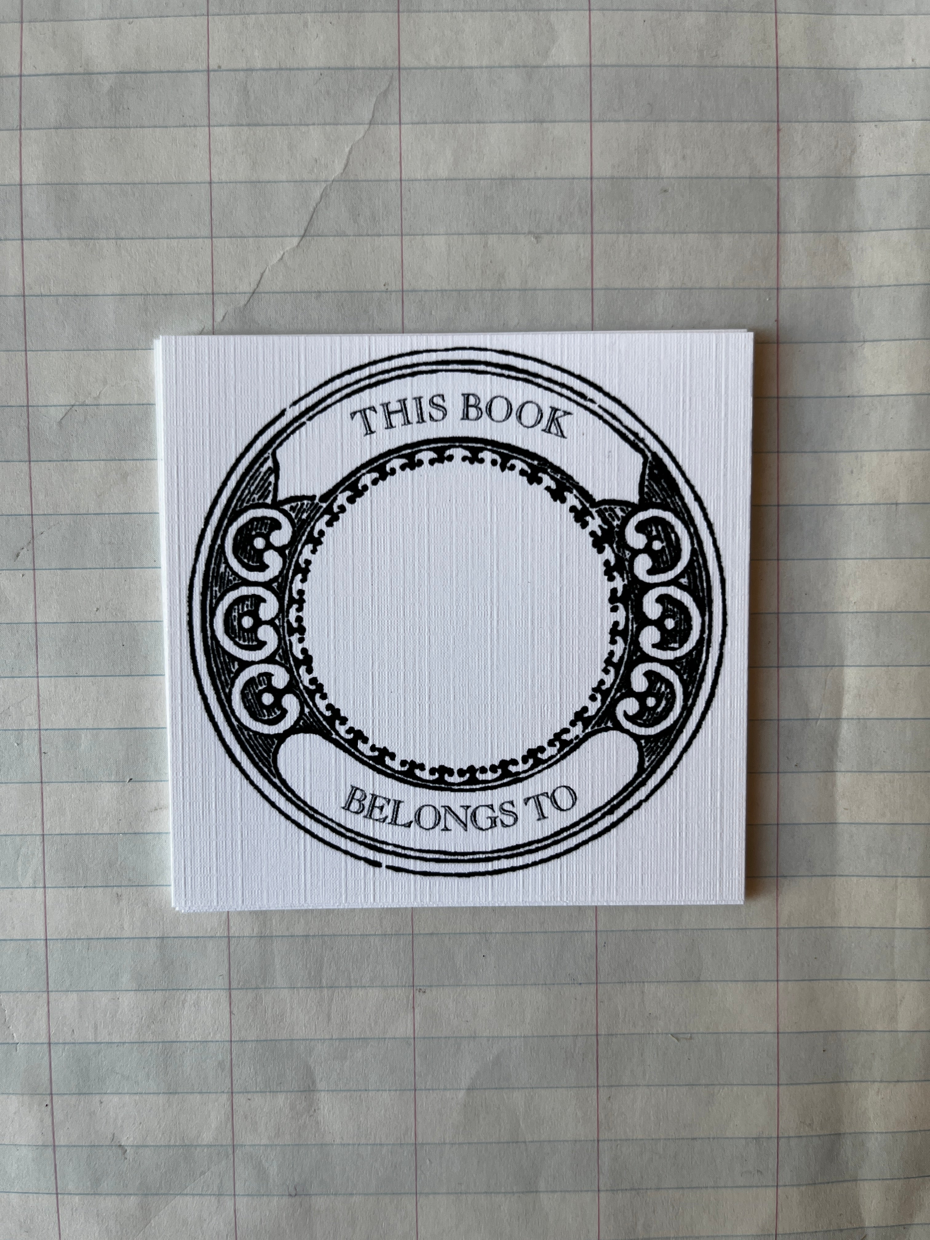 Antique Inspired Book Plates Square