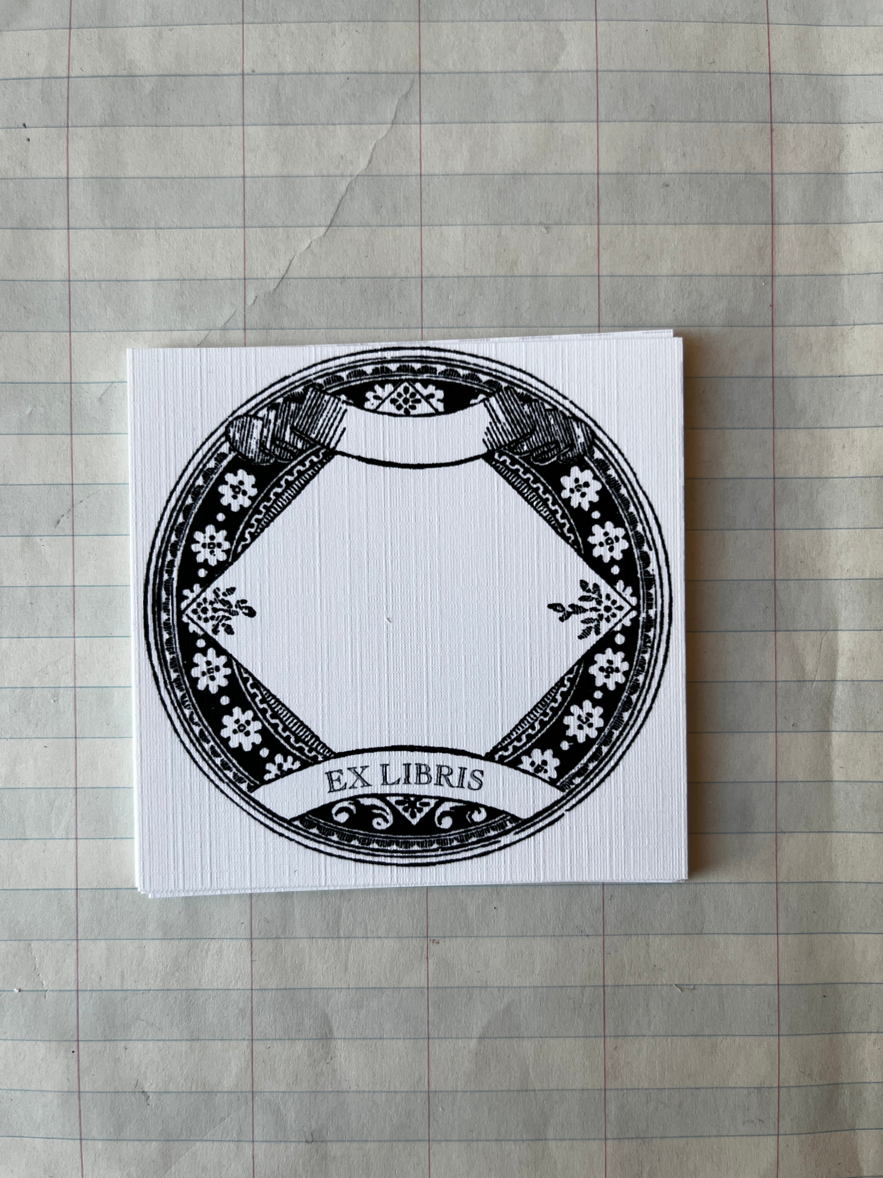 Antique Inspired Book Plates Square