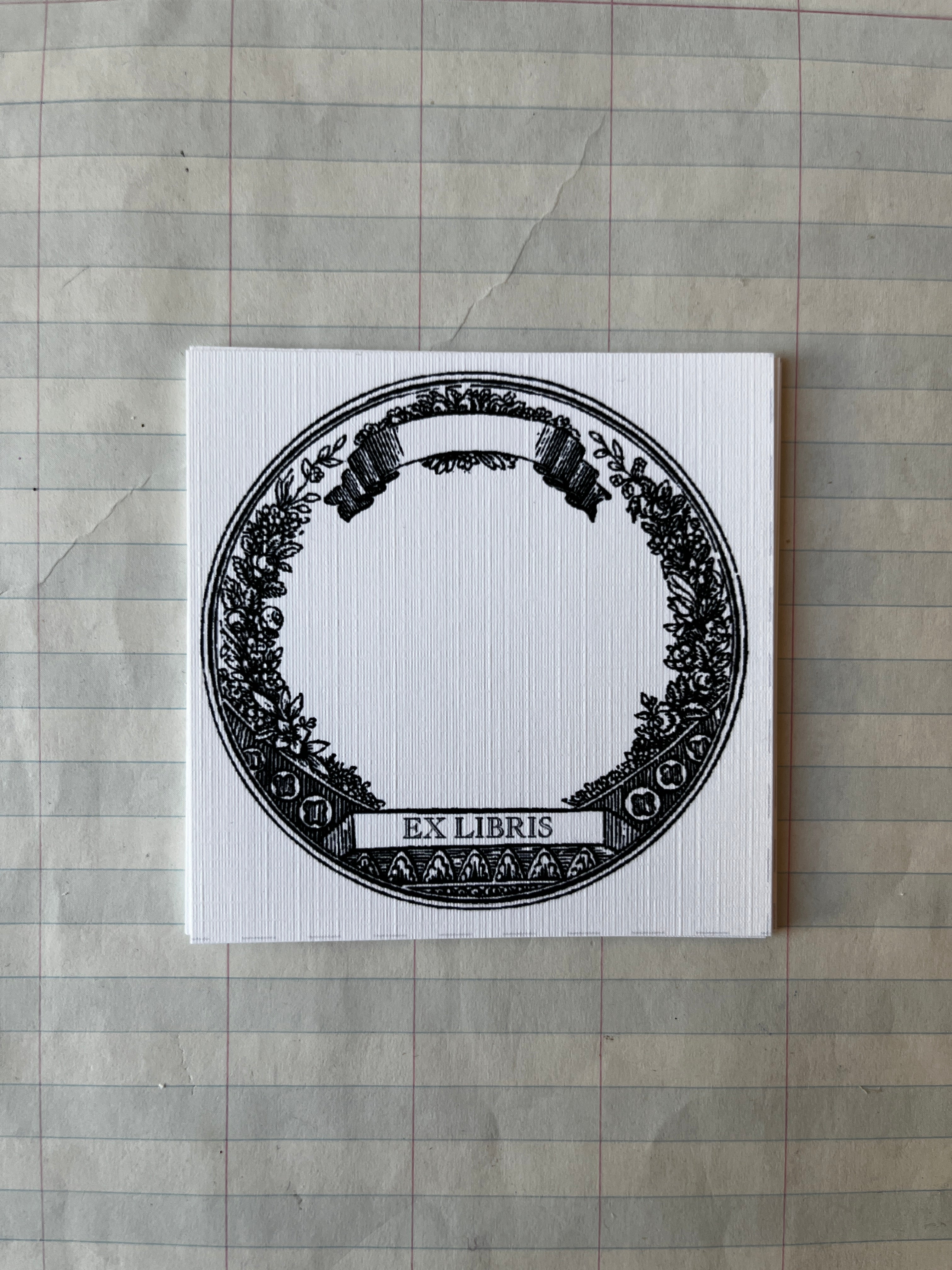 Antique Inspired Book Plates Square