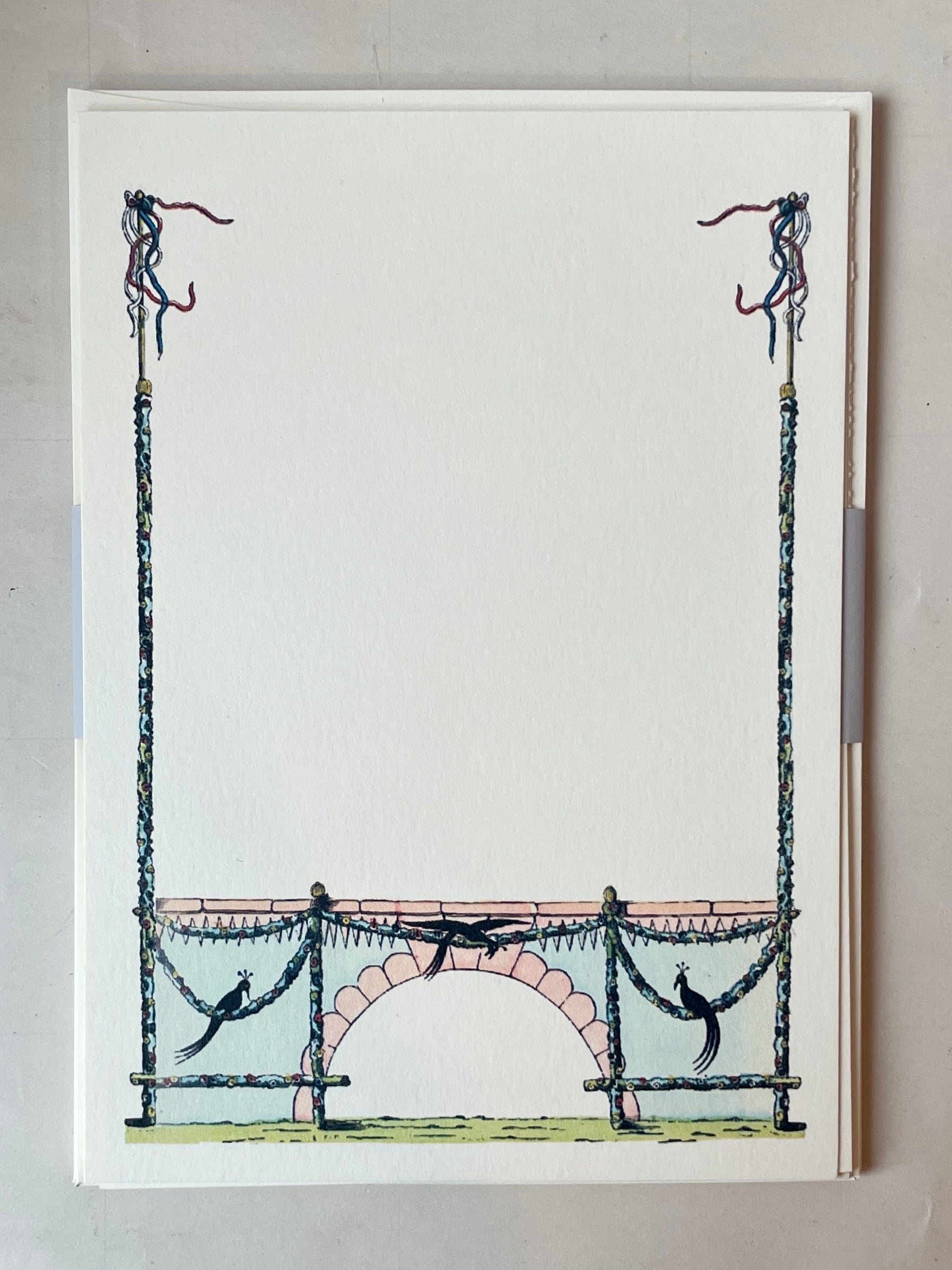 Flag pole Archway Notecard Set