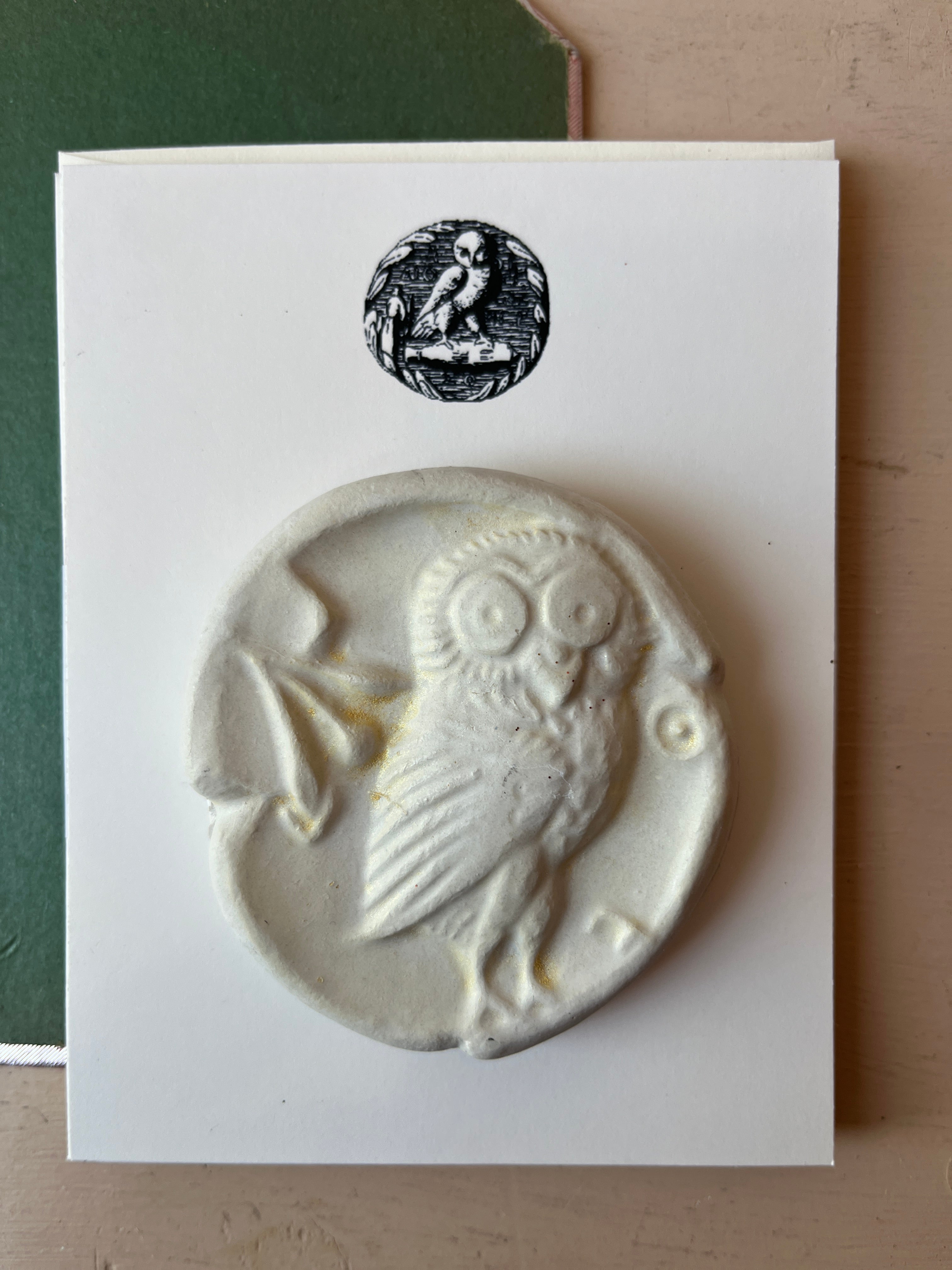 Plaster Owl Emblem