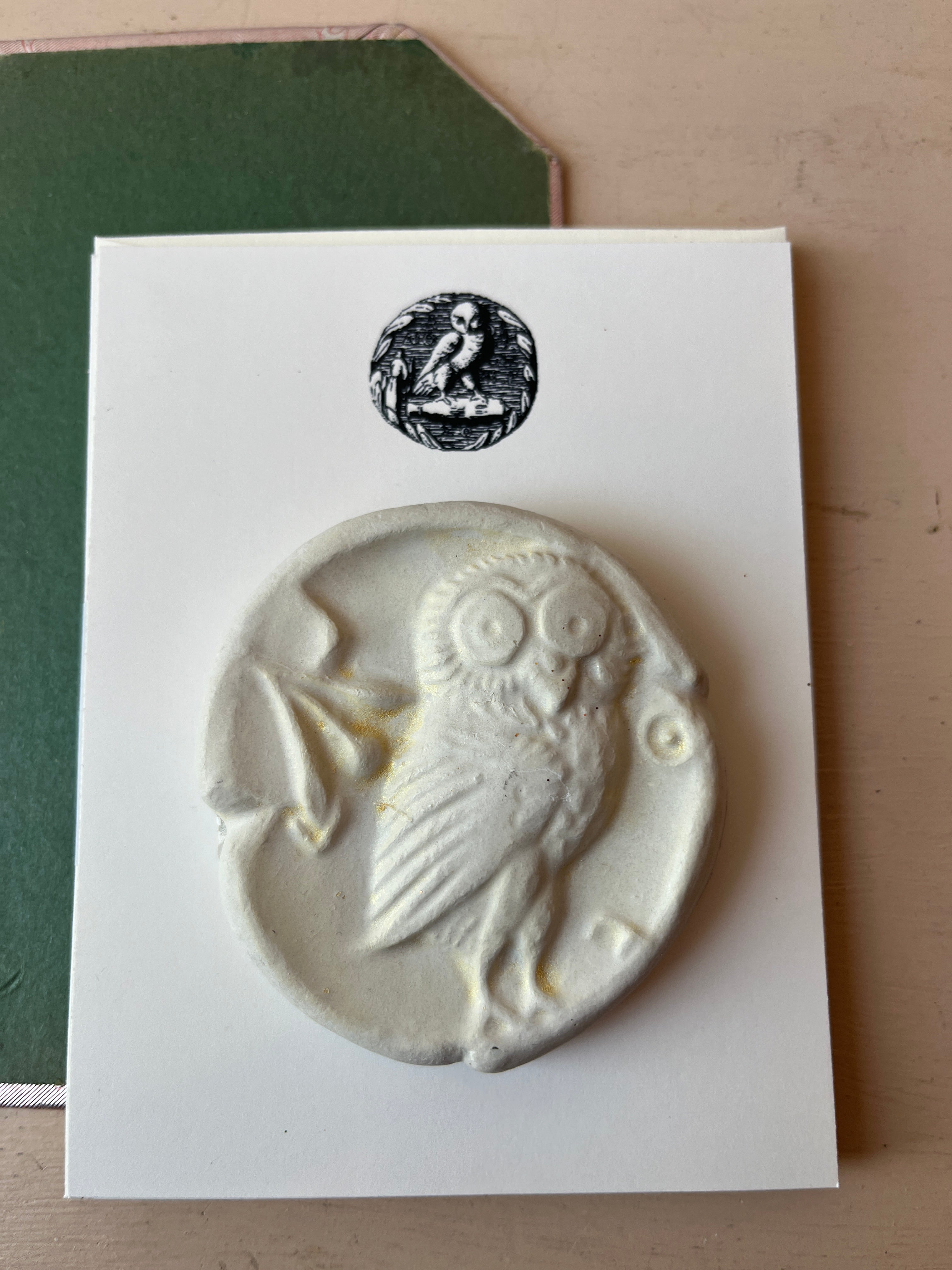 Plaster Owl Emblem