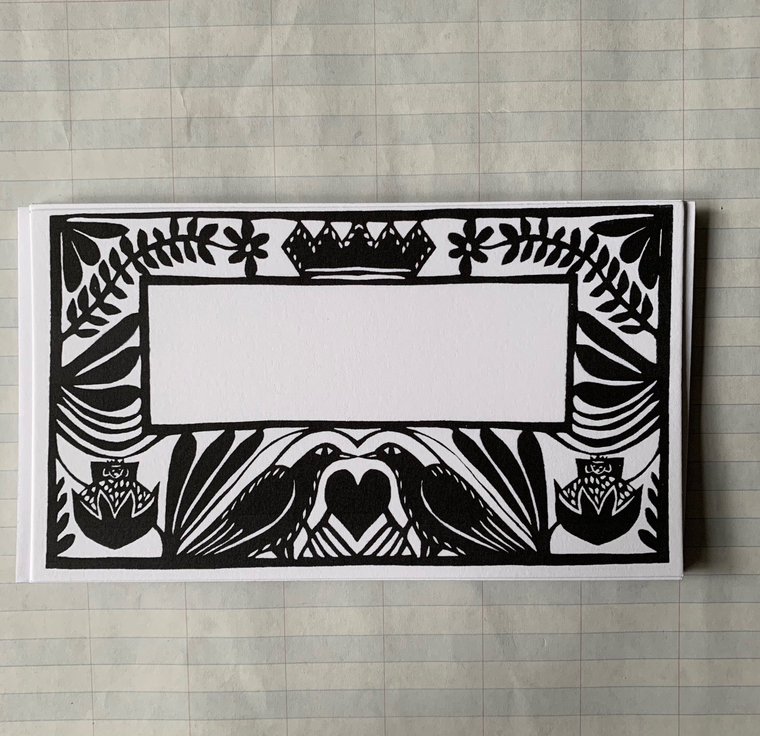 Papercut Scene Little Flat Notecards