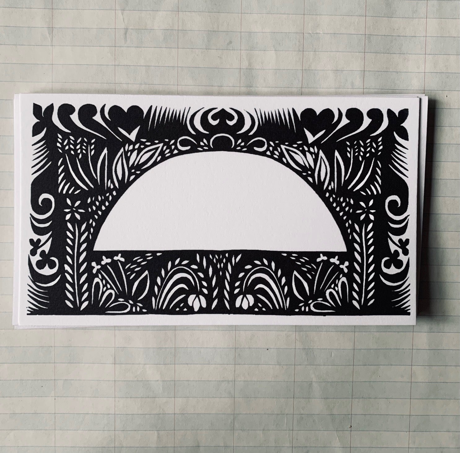 Papercut Scene Little Flat Notecards