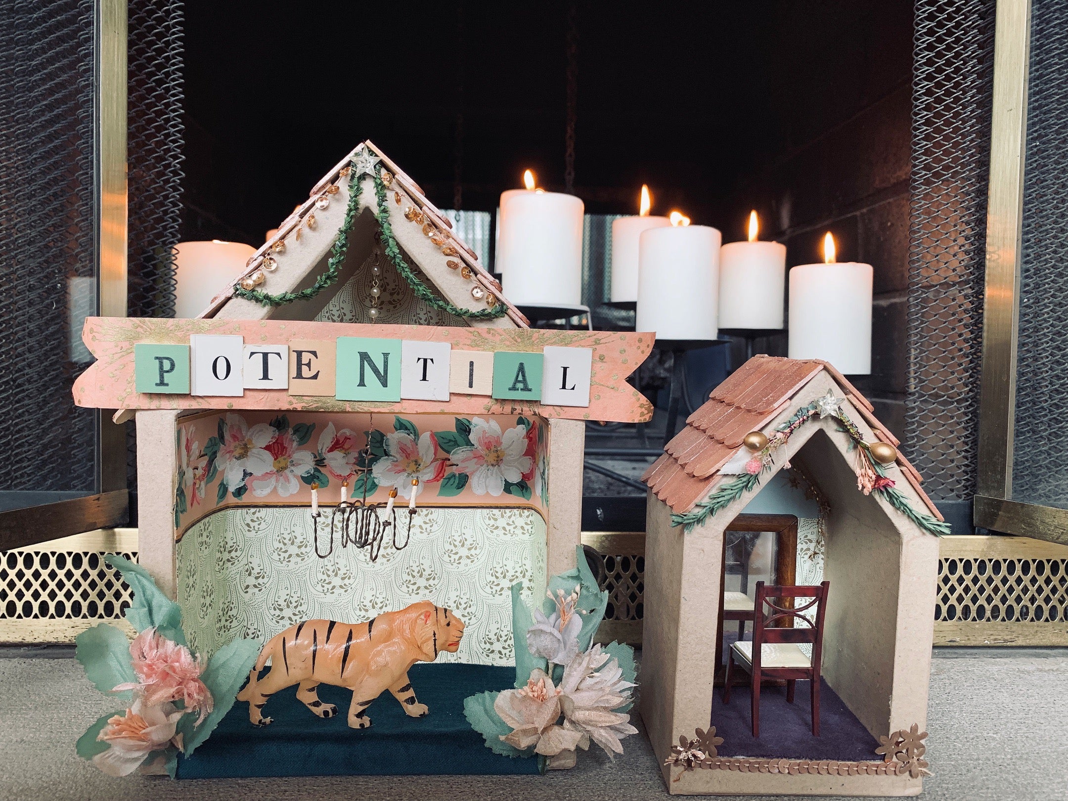 Paper Mache Shadowbox Altars - PARCEL