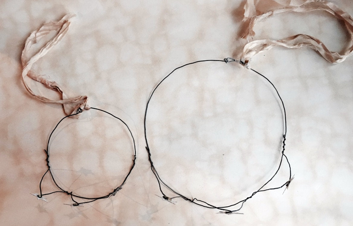 Handmade Wire Crown Form with stars, MADE TO ORDER - PARCEL