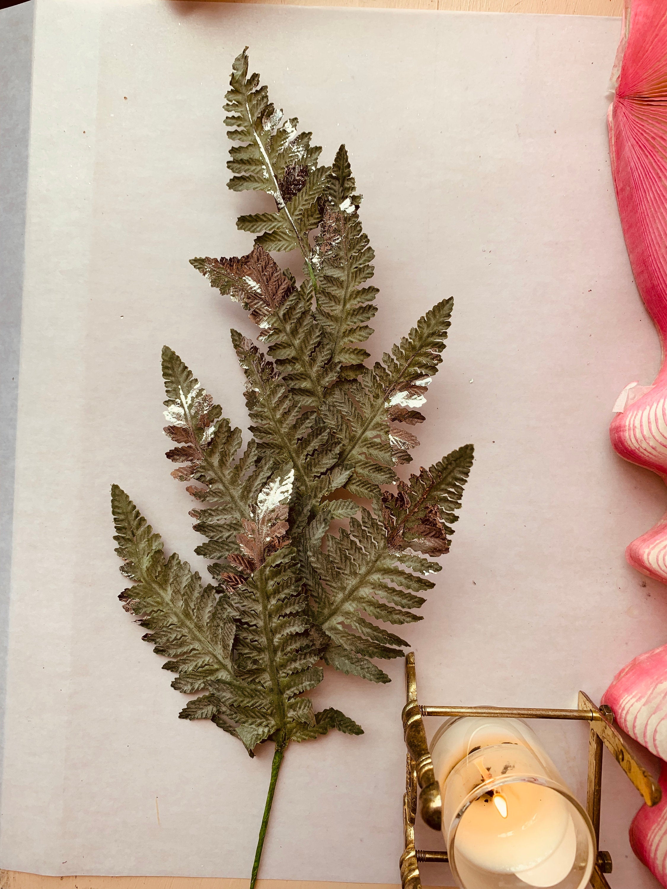 Foil Pressed Paper Fern - PARCEL