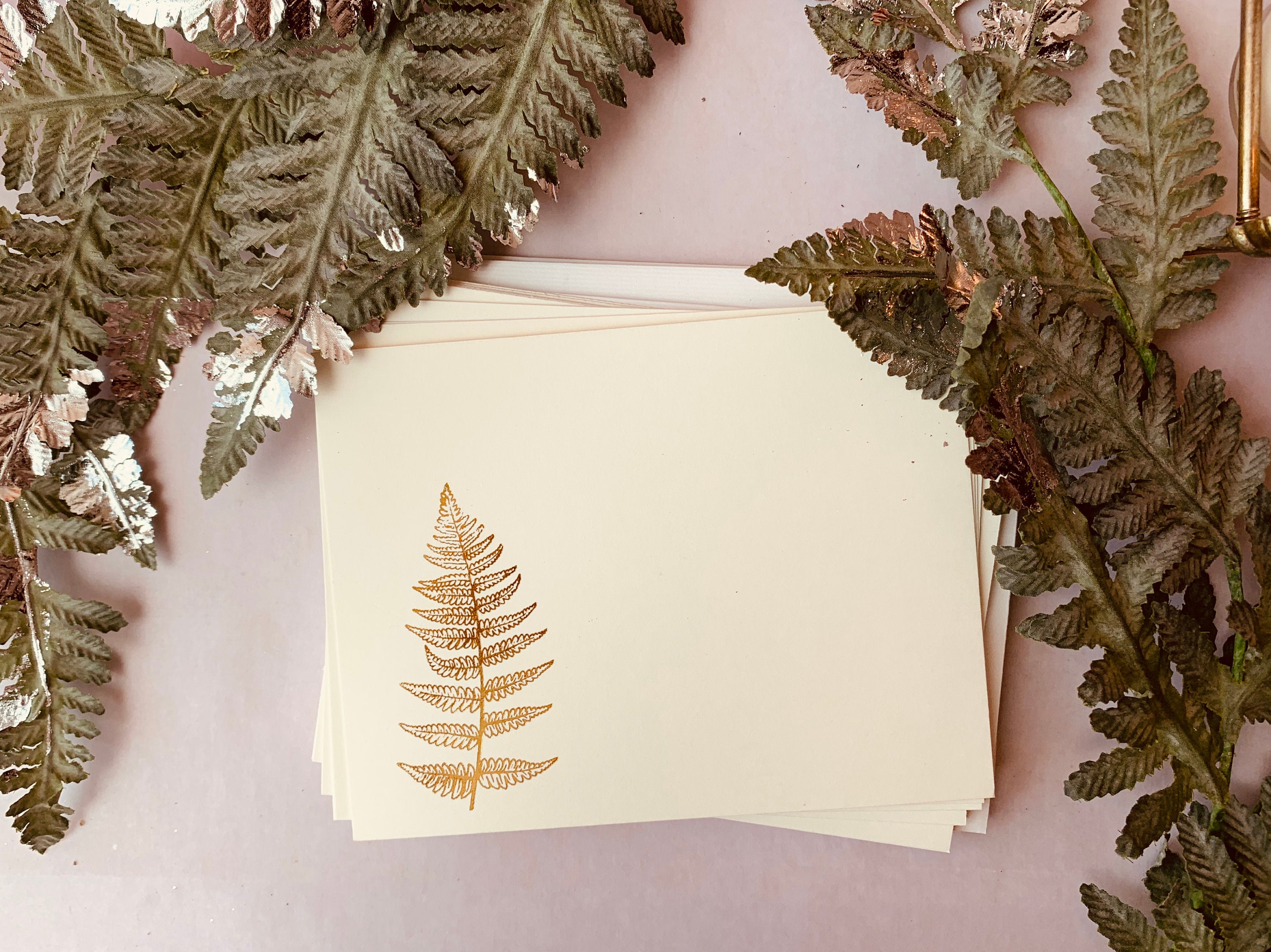 Foil Pressed Paper Fern - PARCEL