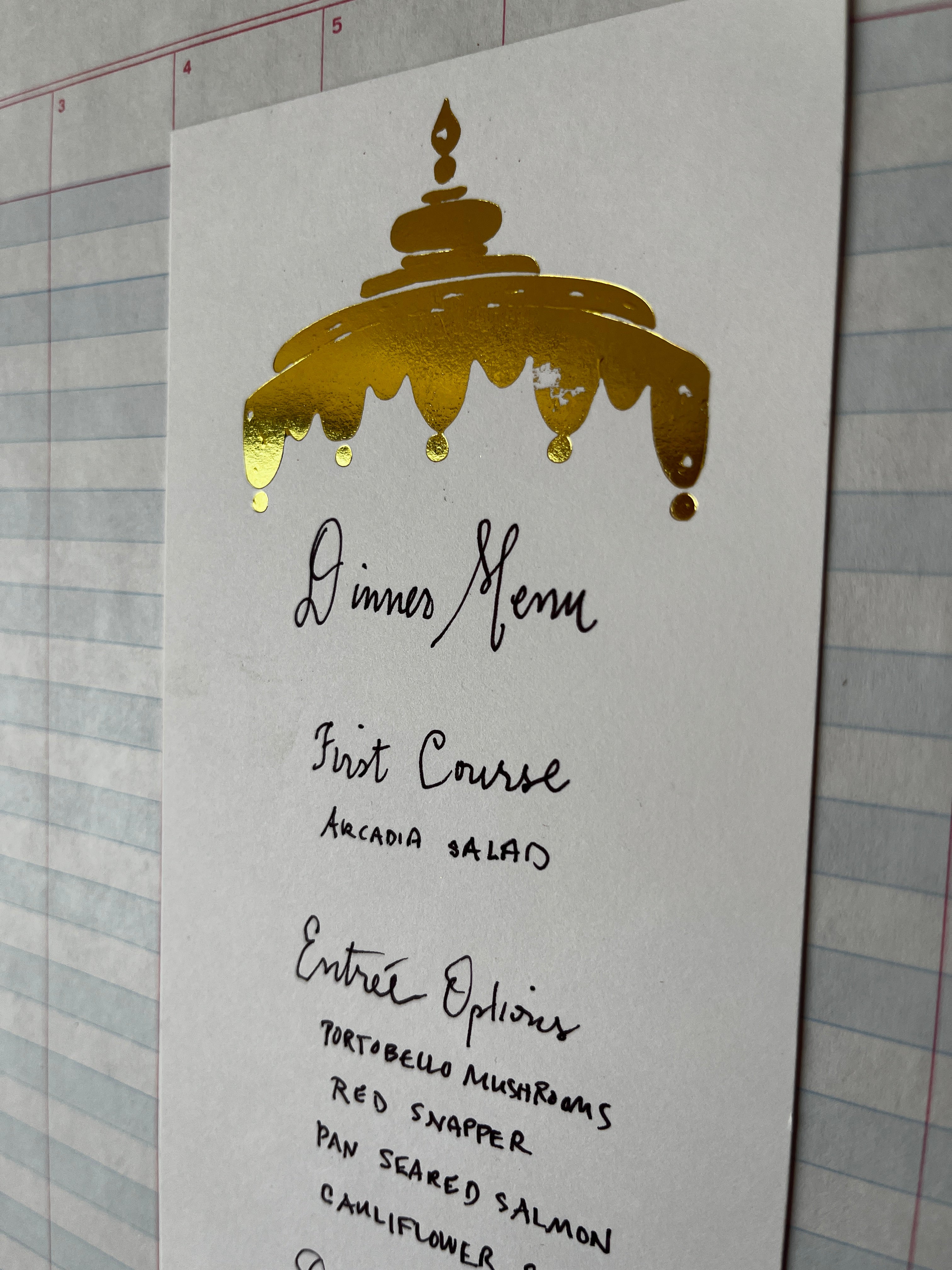 Canopy Foil Pressed Notecards