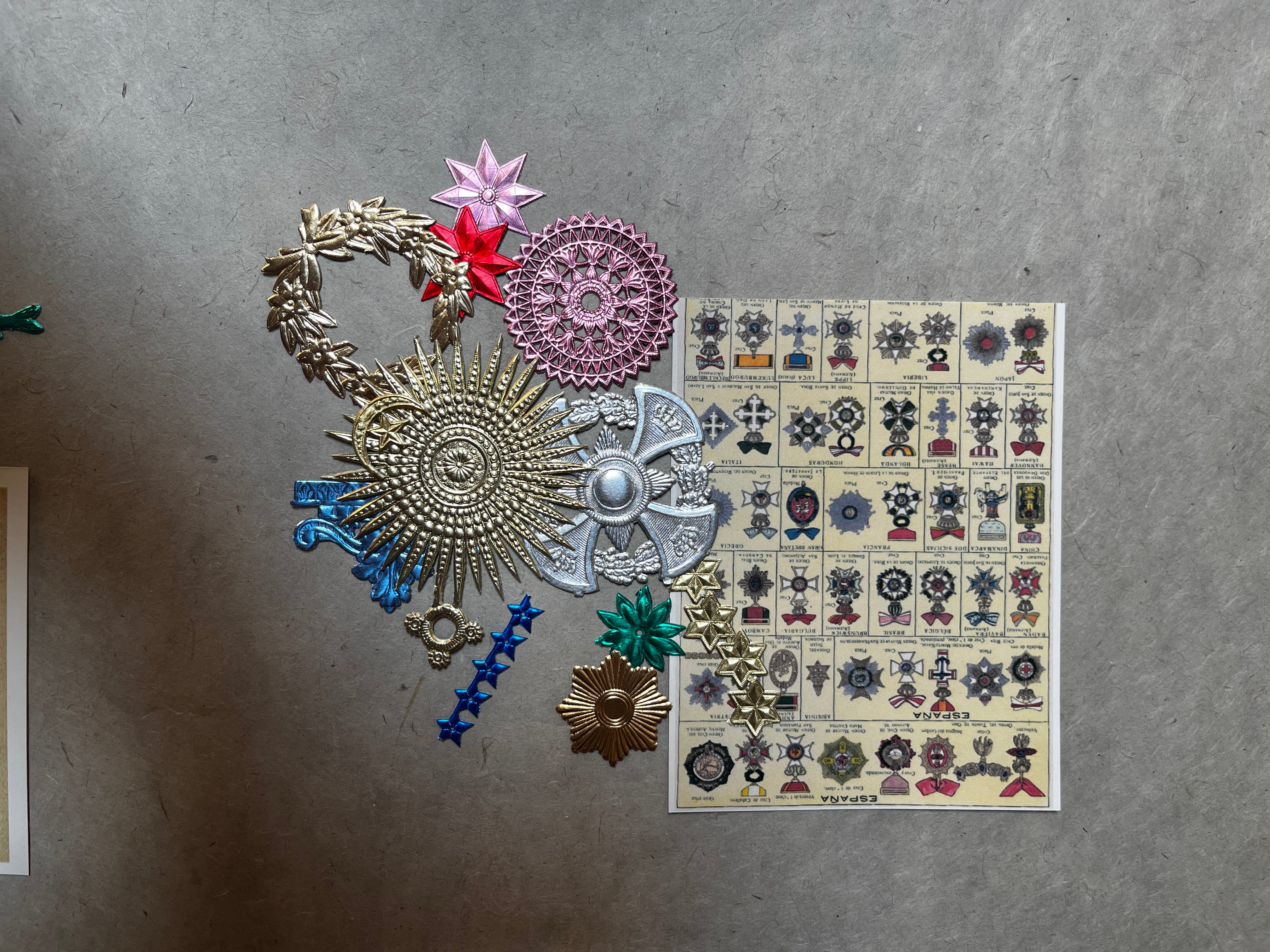 Rosette and Medallion Foil Embellishments