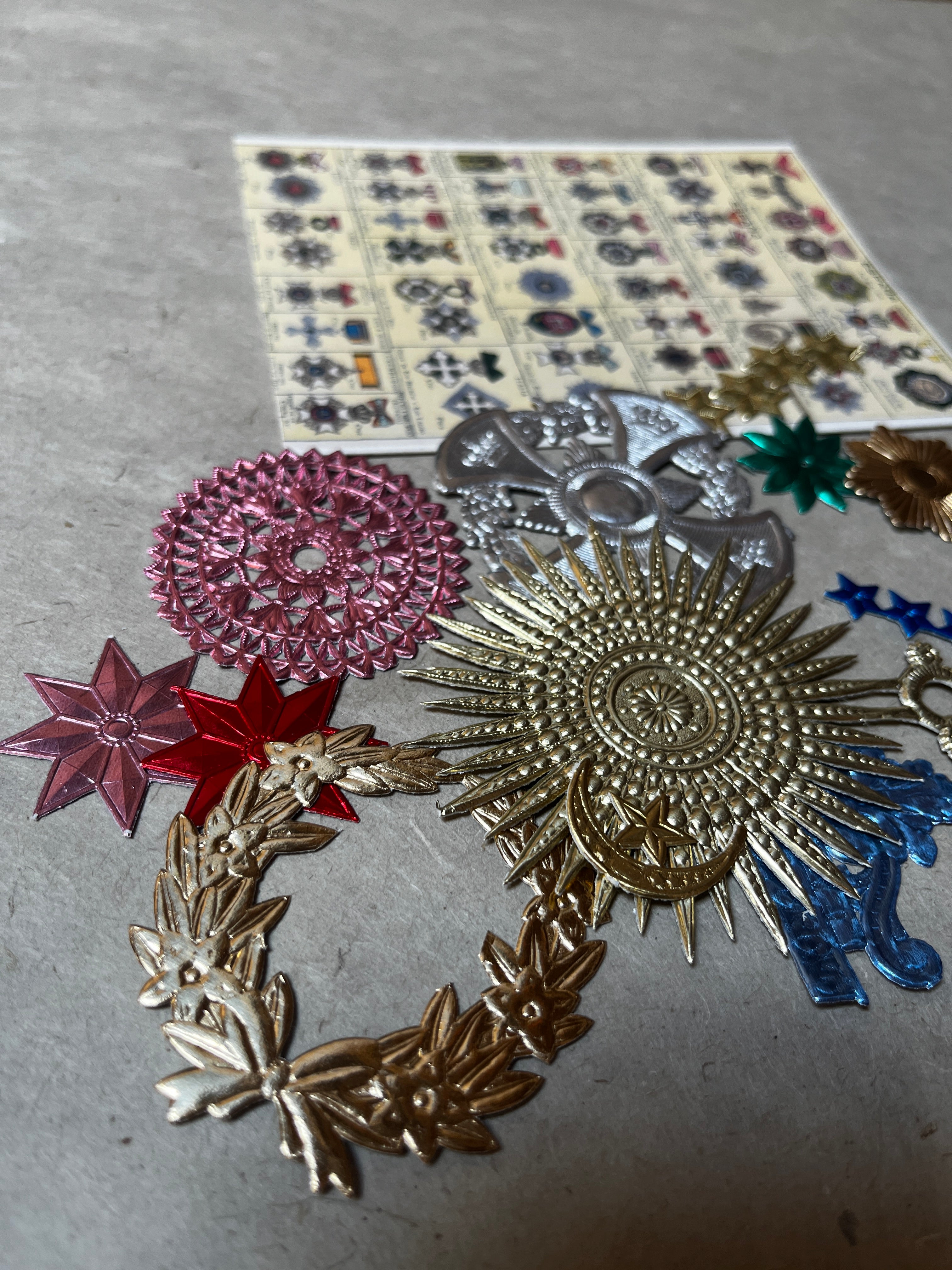 Rosette and Medallion Foil Embellishments