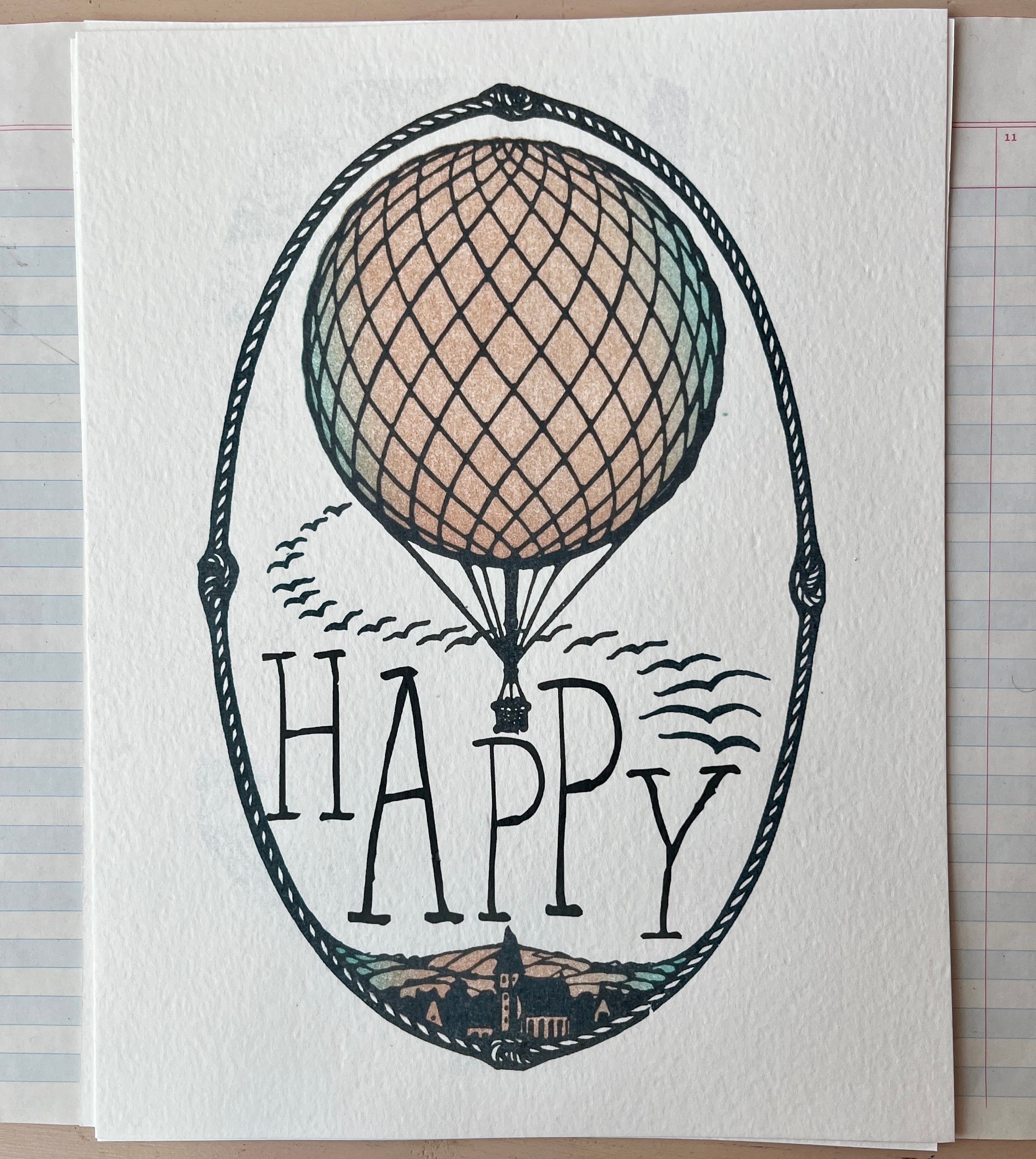 Happy Balloon Art Print