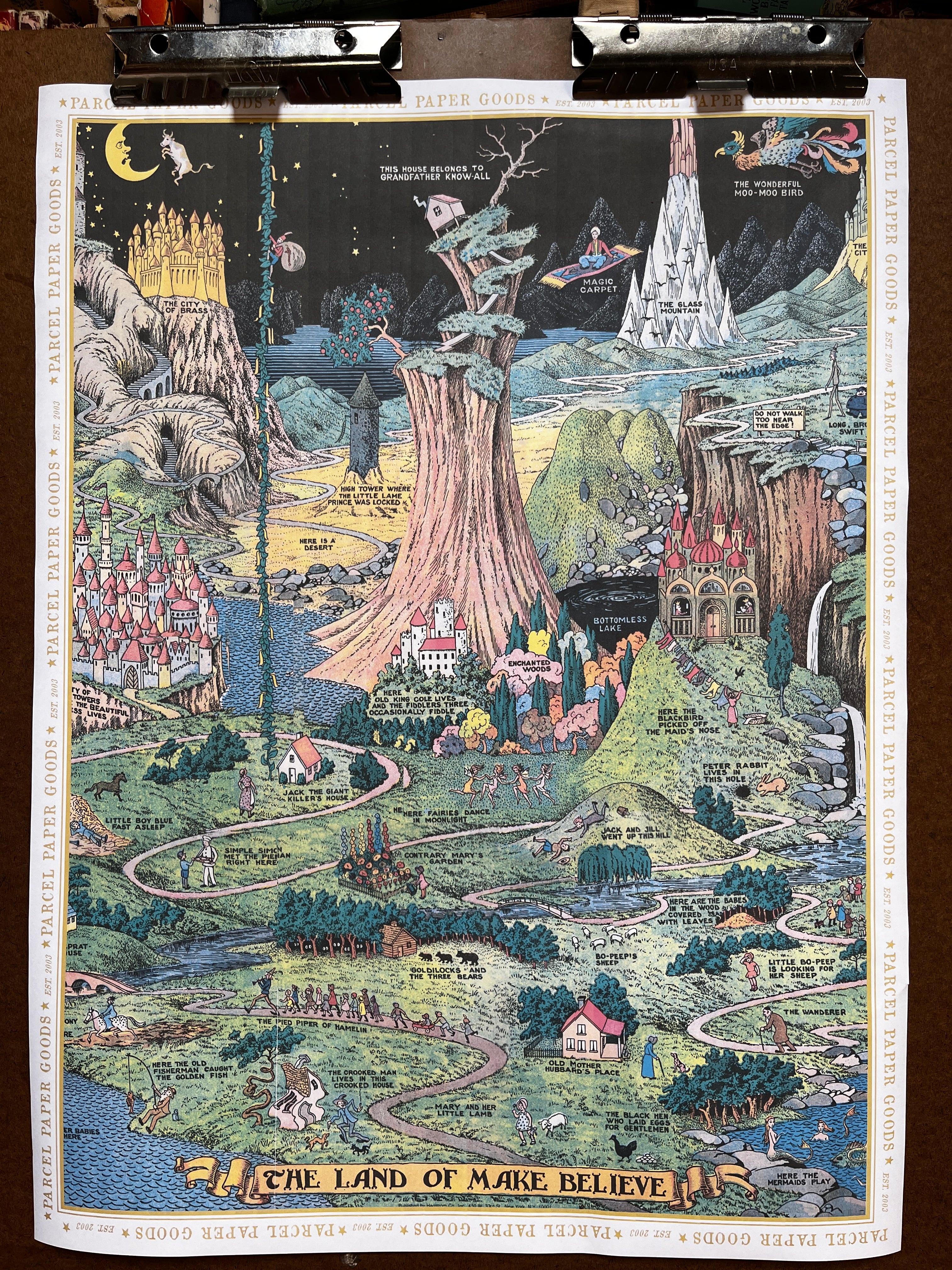 Parcel Artisan Wrapping Paper, Land of Make Believe Poster