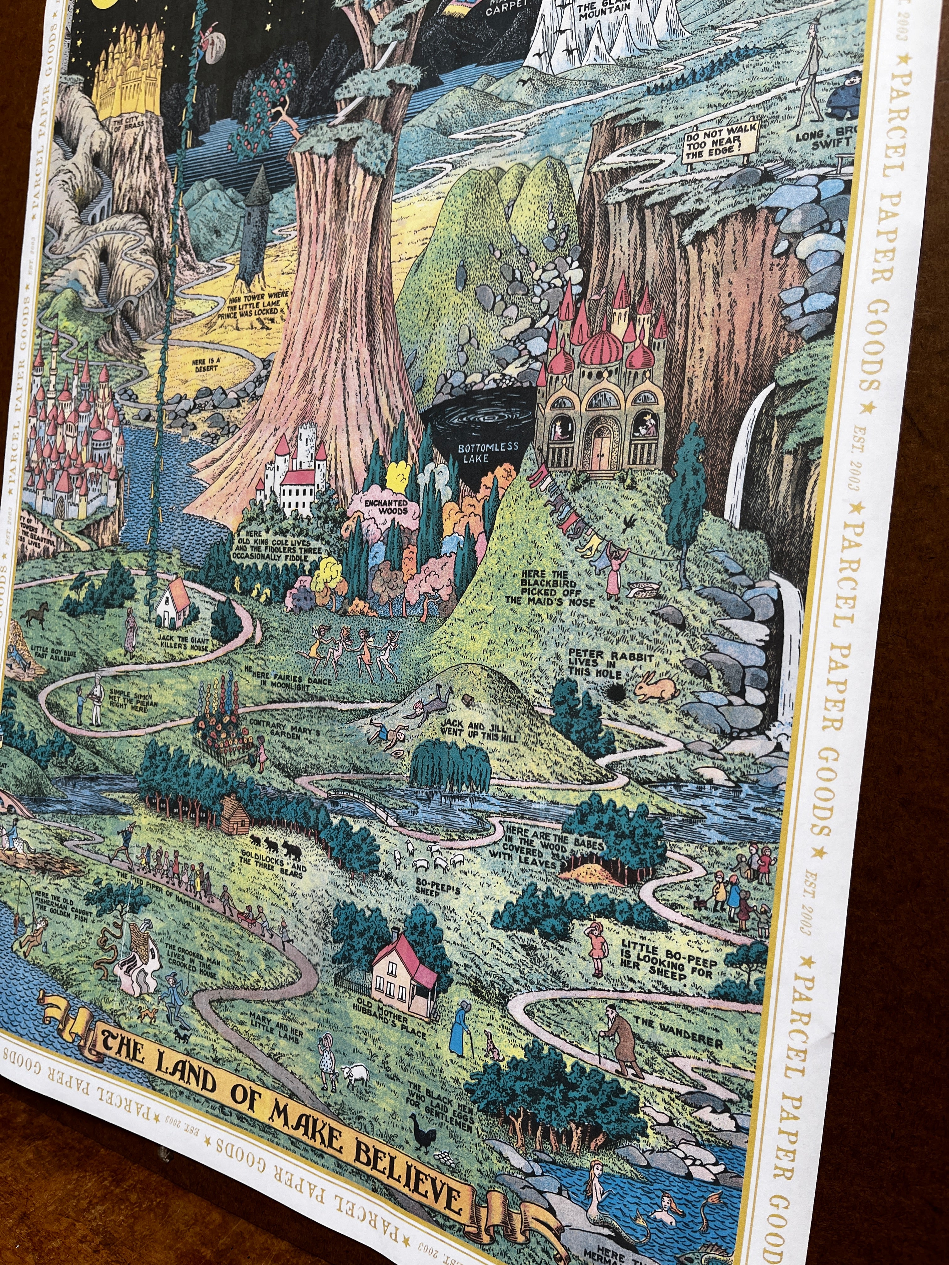 Parcel Artisan Wrapping Paper, Land of Make Believe Poster