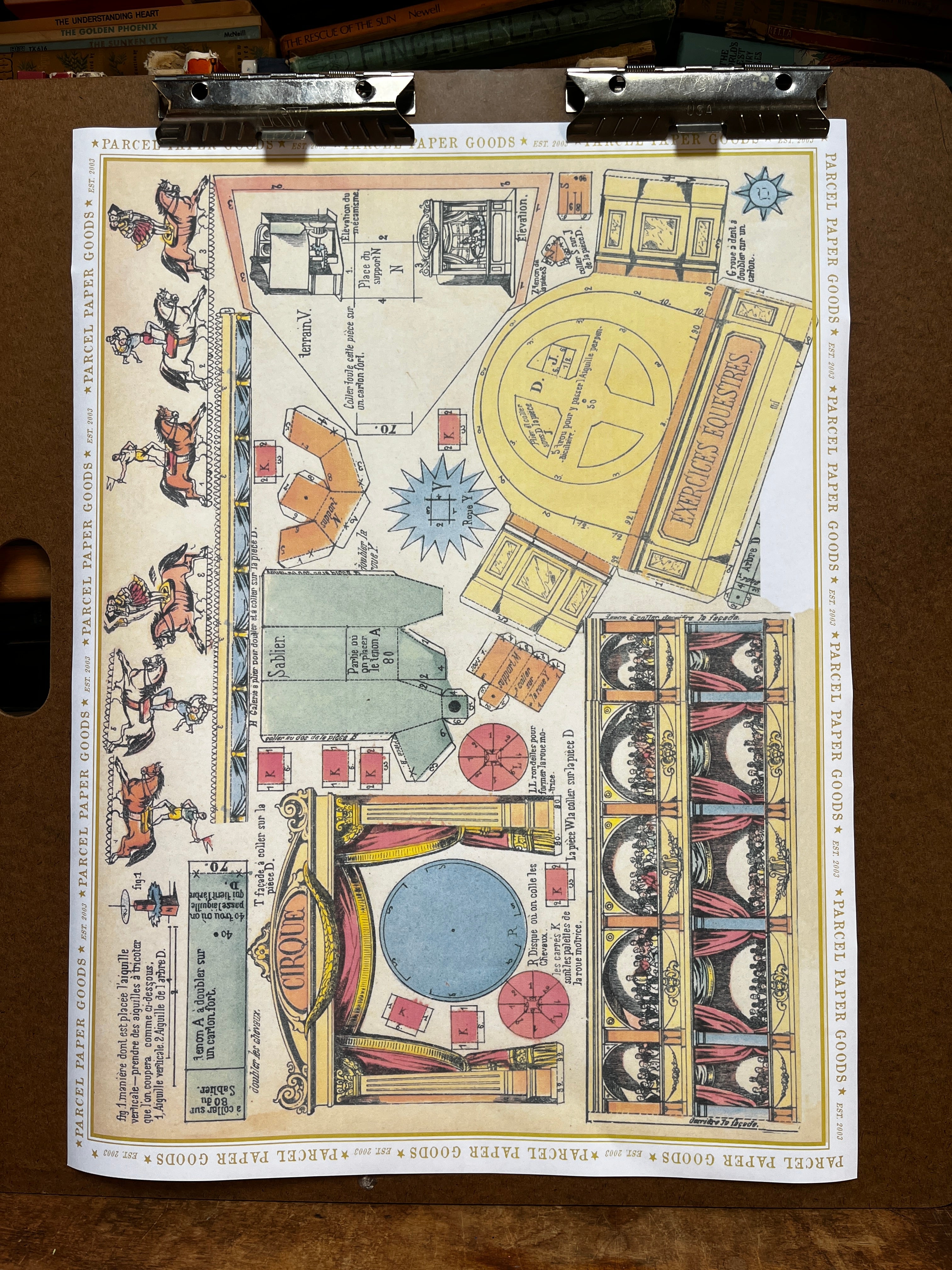 Parcel Artisan Wrapping Paper, Paper Theatre Plans