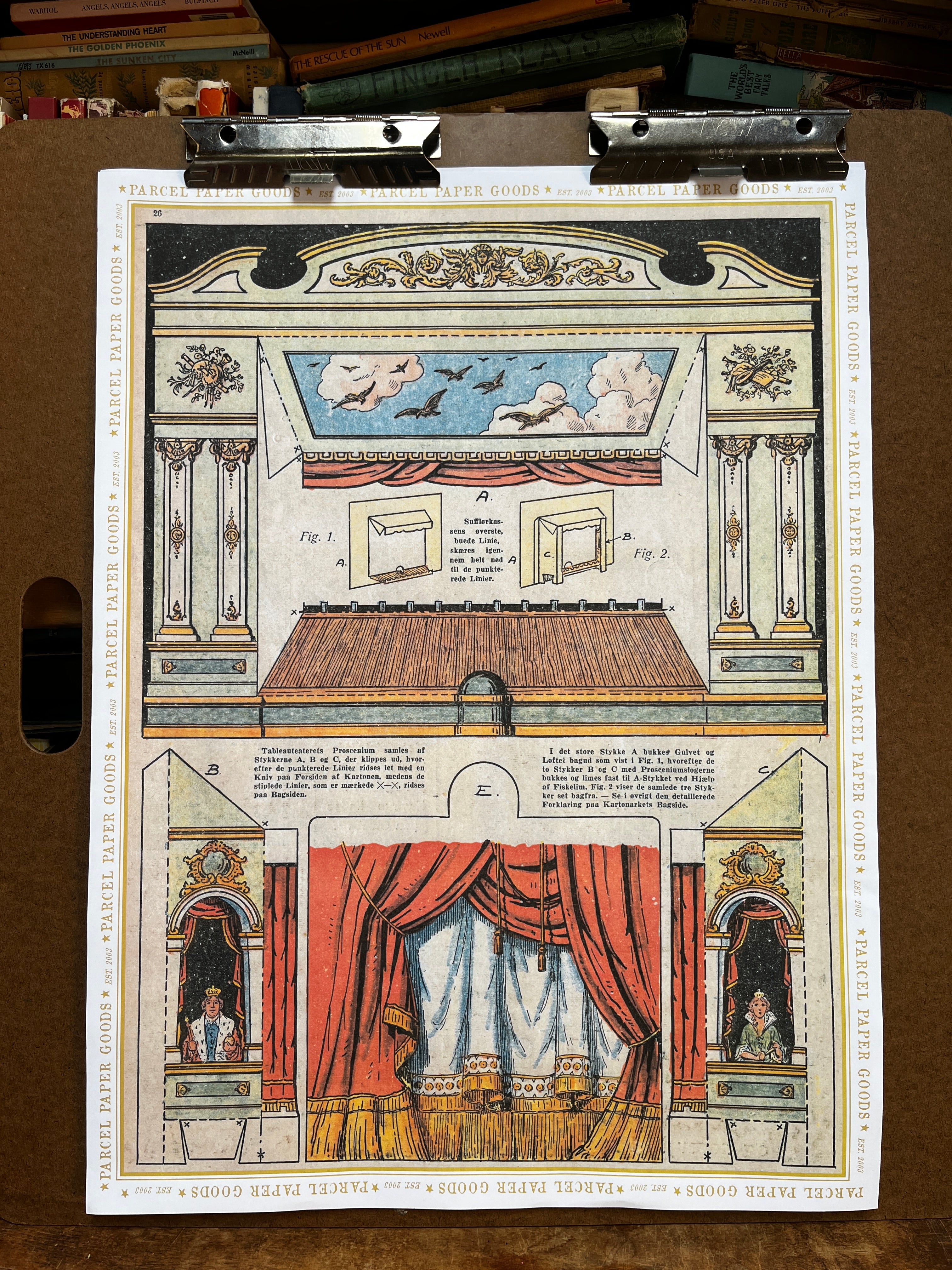 Parcel Artisan Wrapping Paper, Paper Theatre Plans