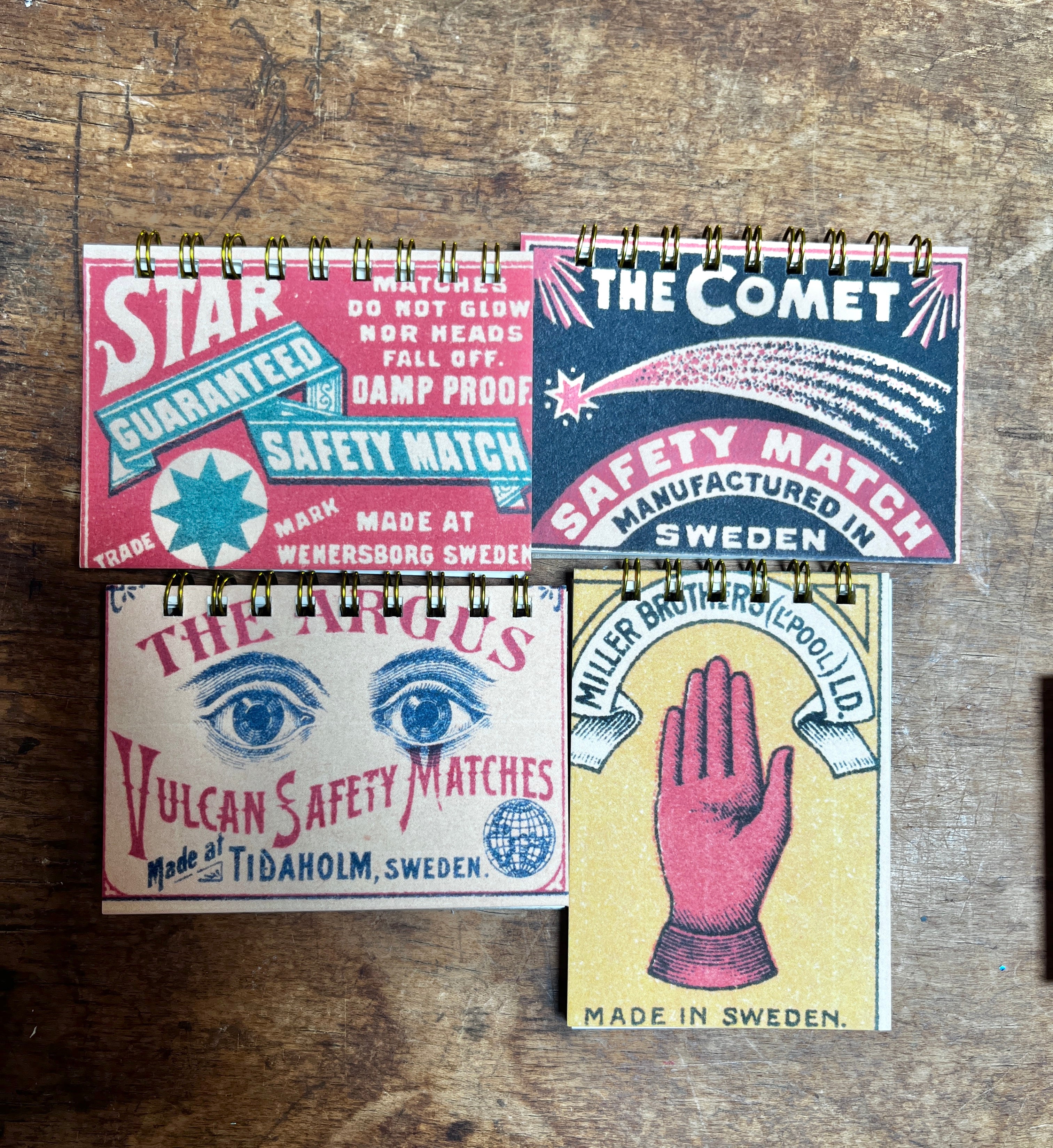 Teeny Tiny Pocket Matchbook Notebooks