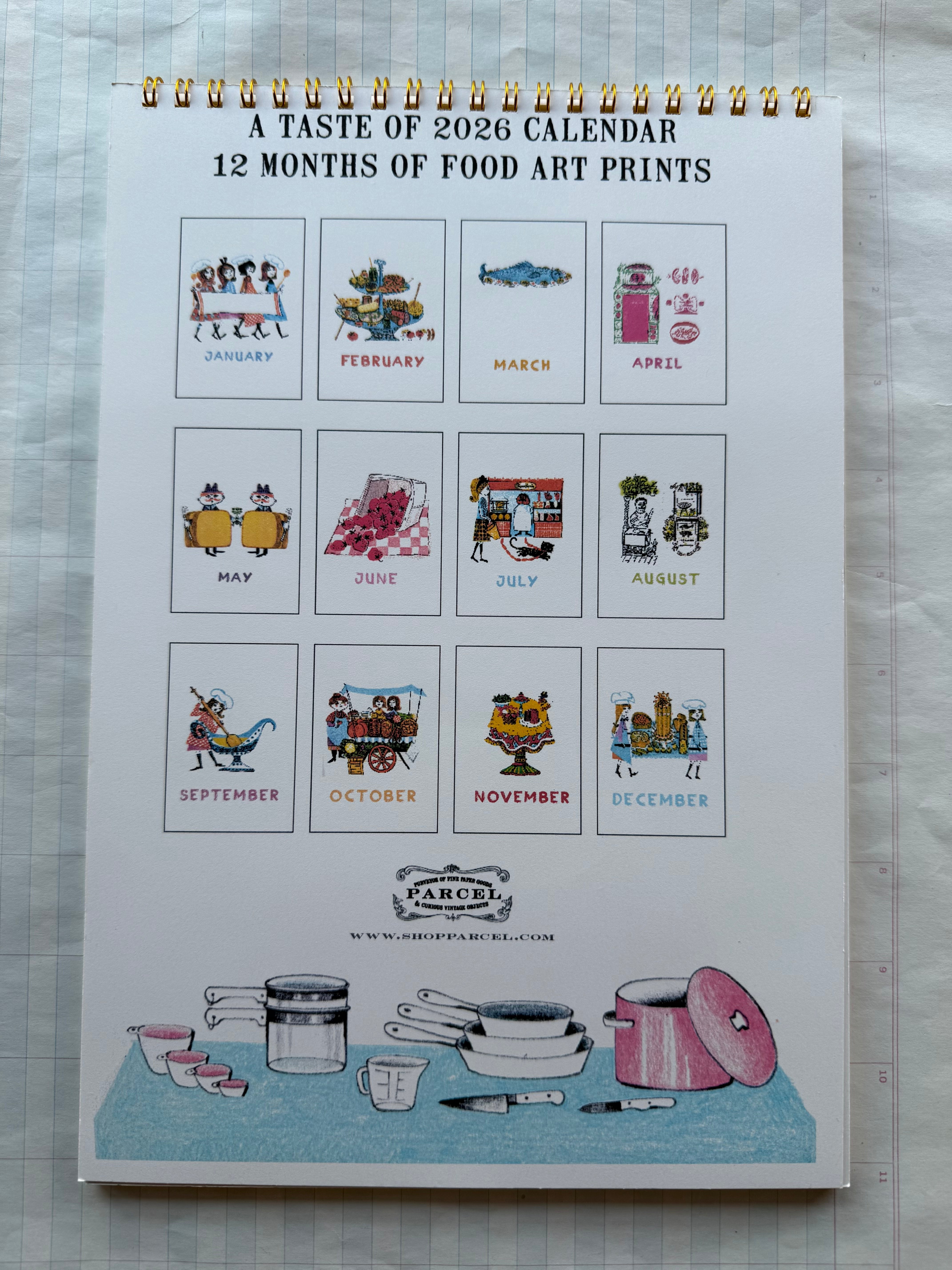 Parcel 2026 Sweet & Swirly Calendar