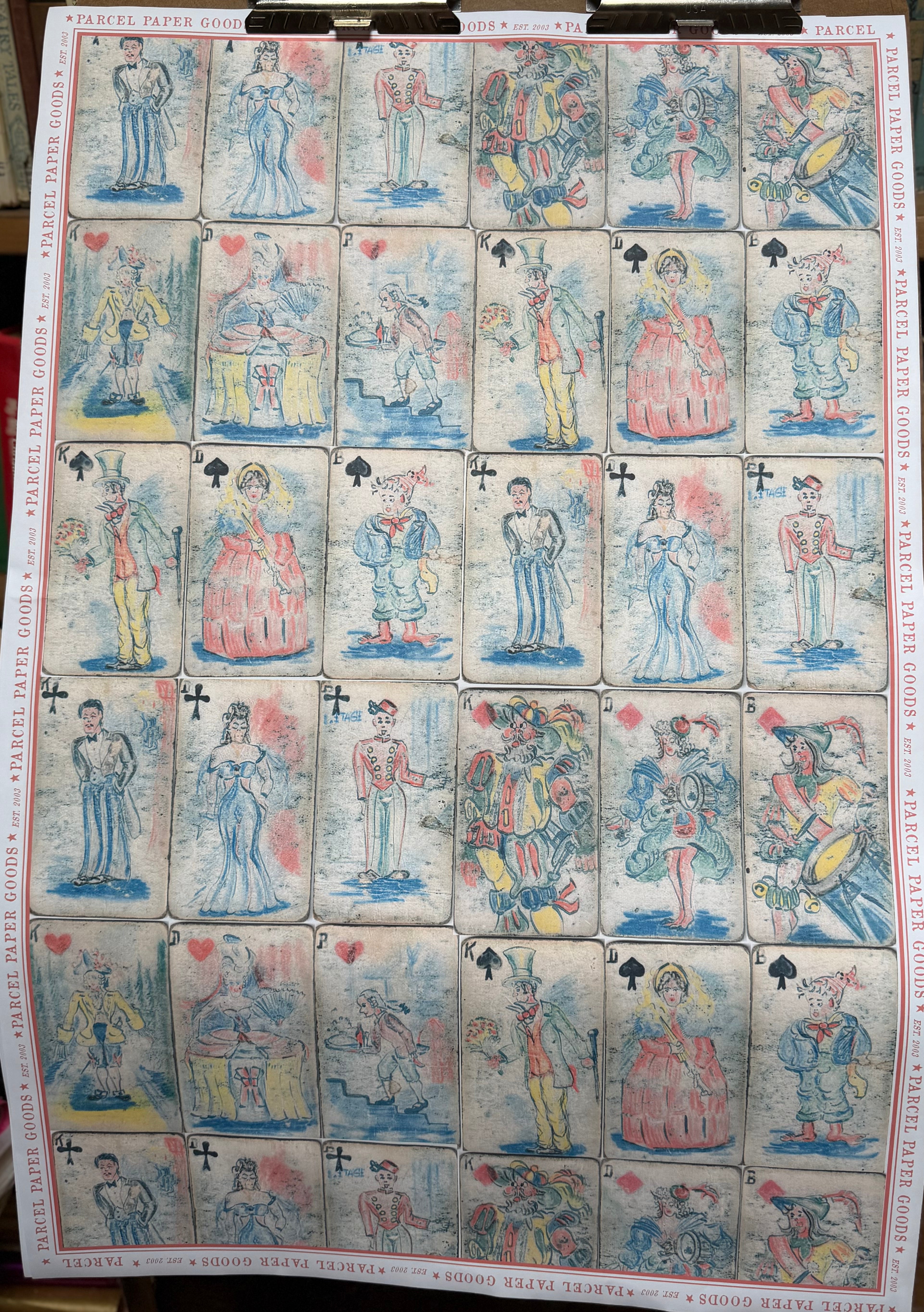 Parcel Artisan Wrapping Paper, Silly Card Deck - PARCEL