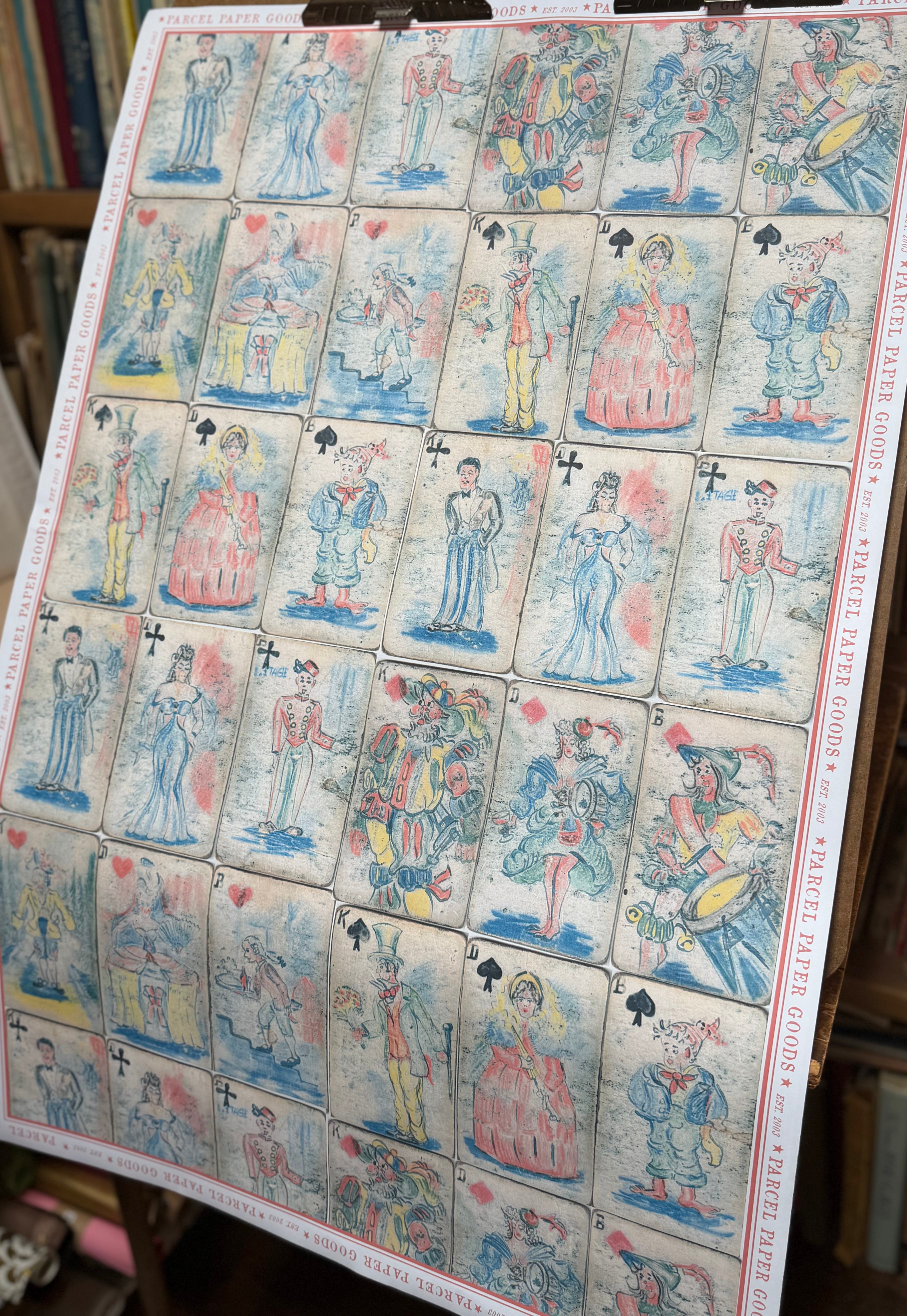 Parcel Artisan Wrapping Paper, Silly Card Deck - PARCEL