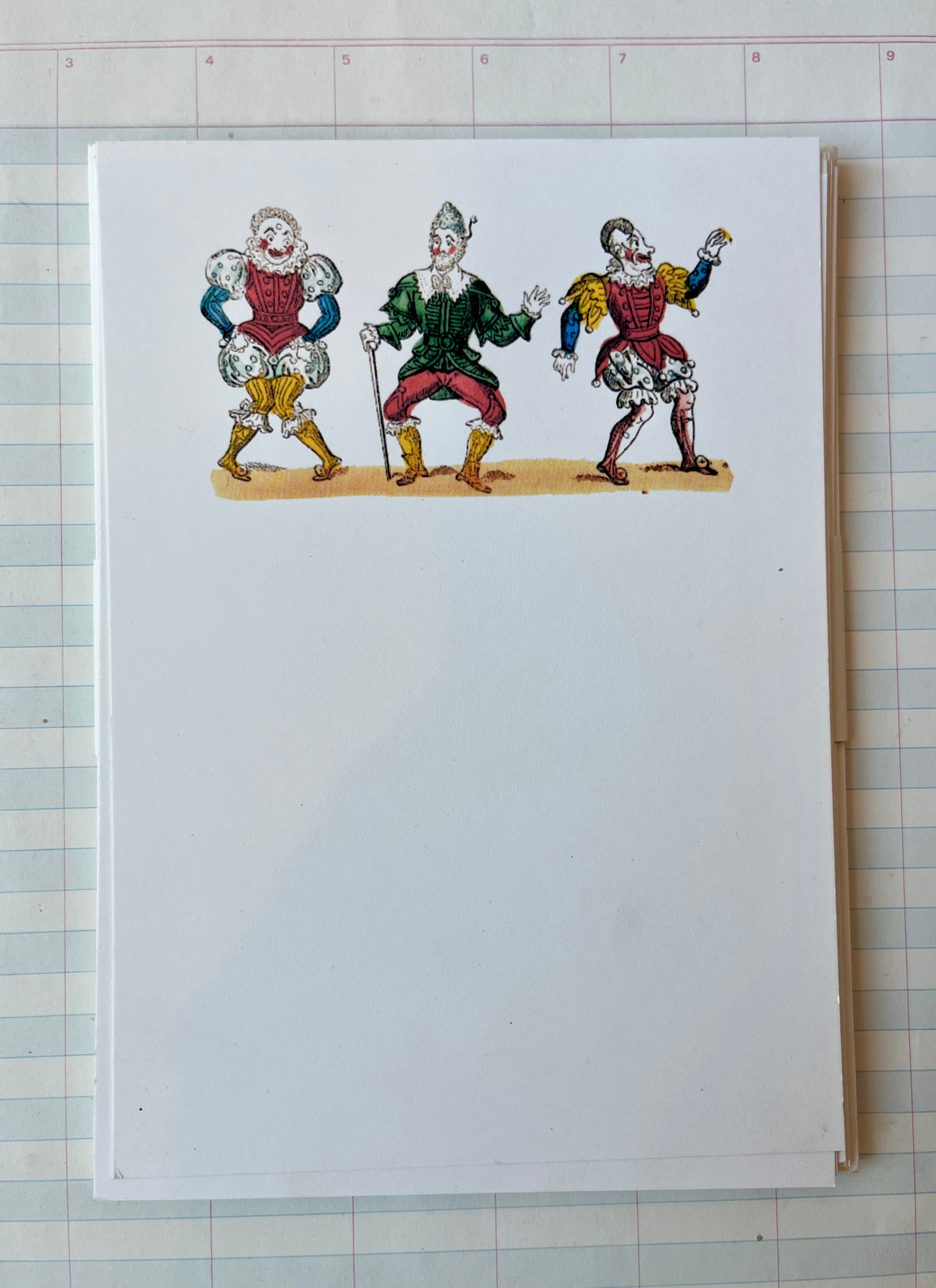 Send in the Clowns Stationery Set