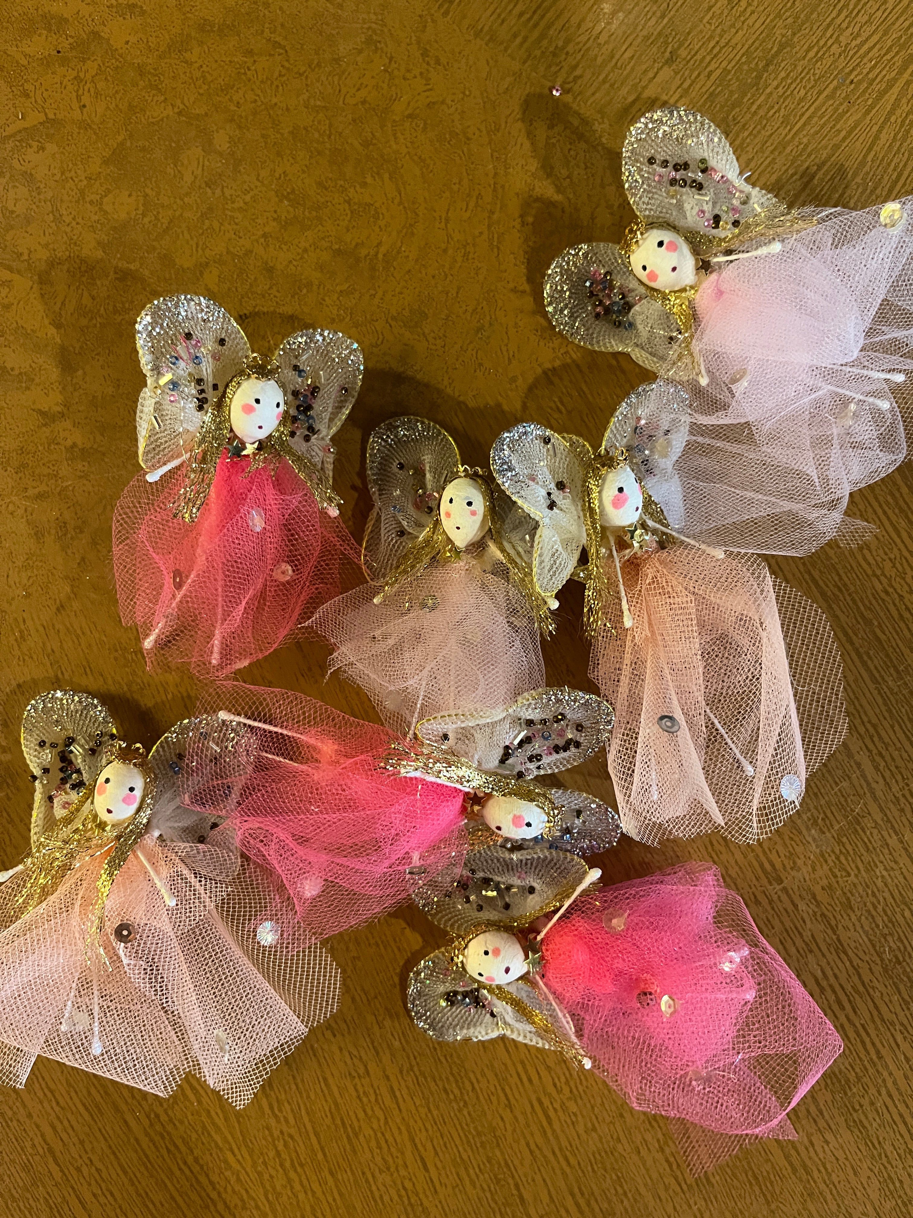 Spun Cotton Fairy Ornaments