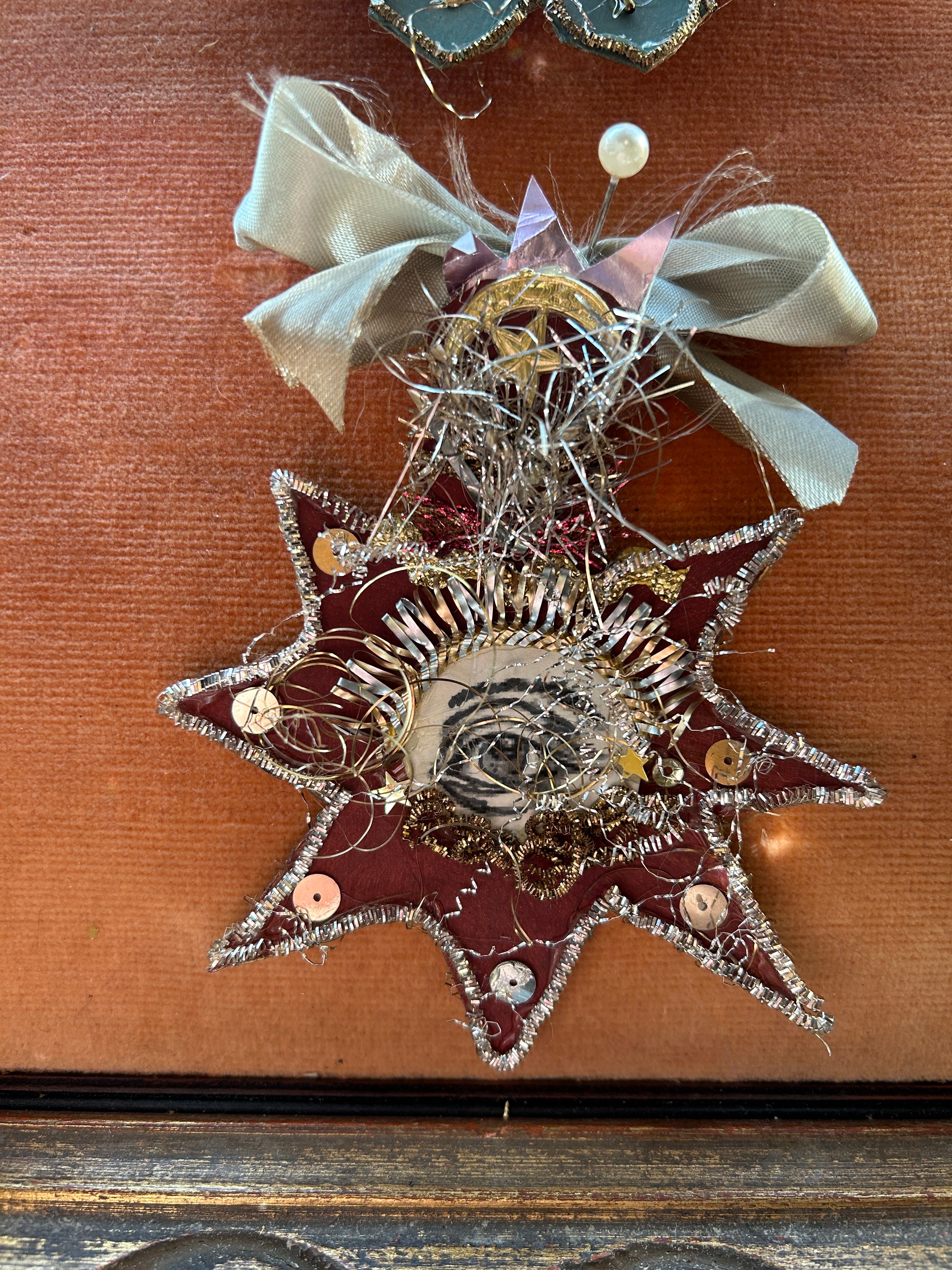 Handmade Reliquary Wall Hanging Work of Art