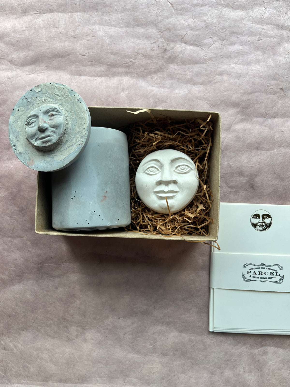 Parcel Olfactory Concrete Candle and Token GIft Set | PARCEL
