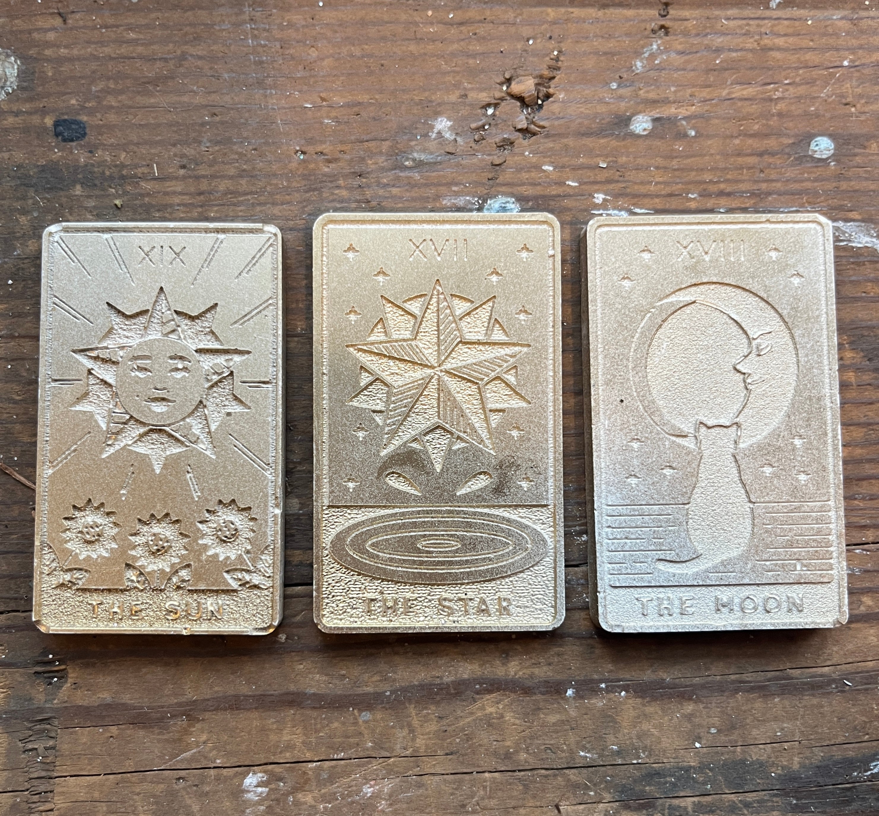 Plaster Tarot Trio