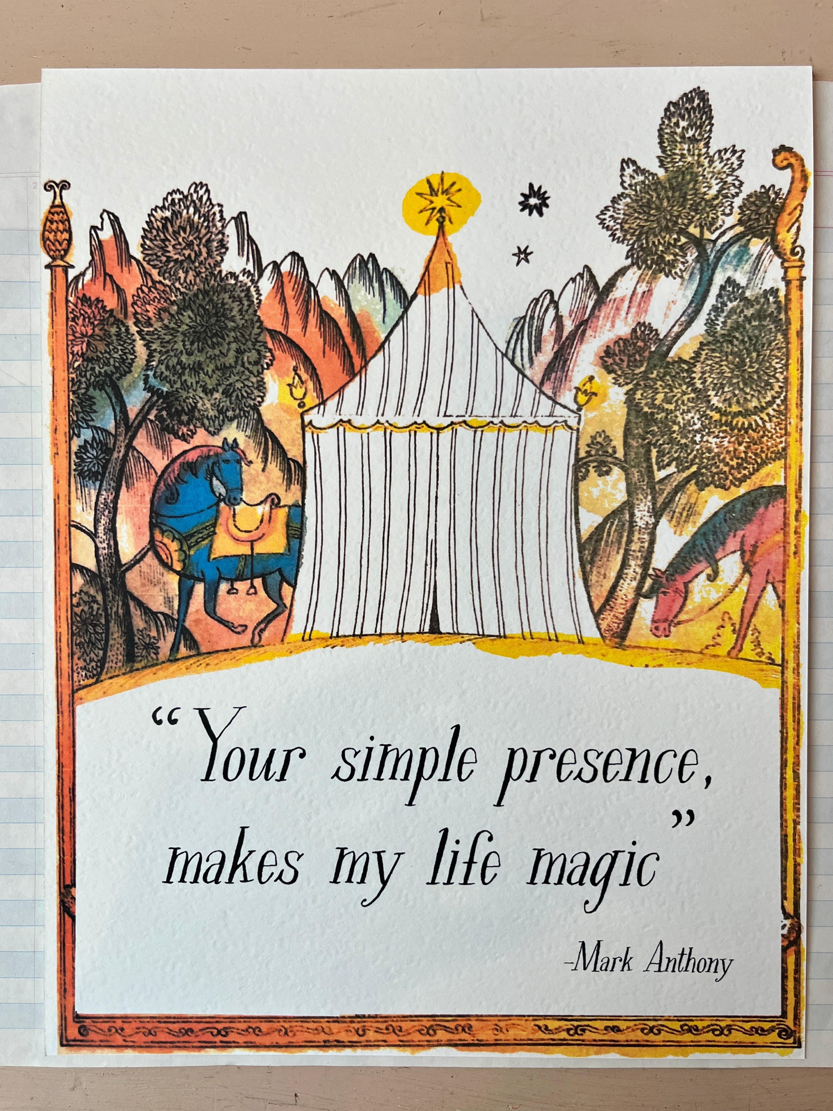 Your Presence Is Magic Art Print