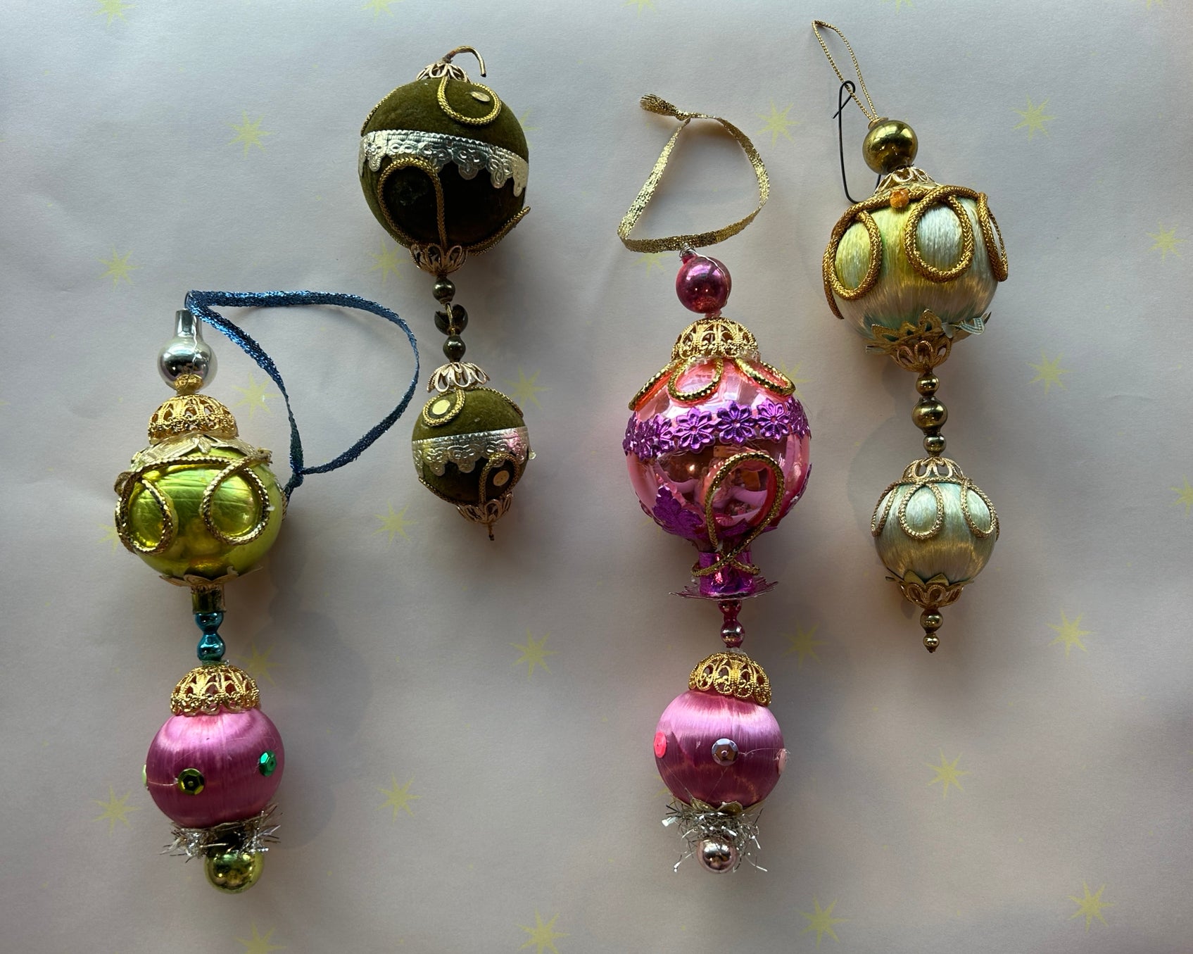 Double Drop Handmade Ornaments