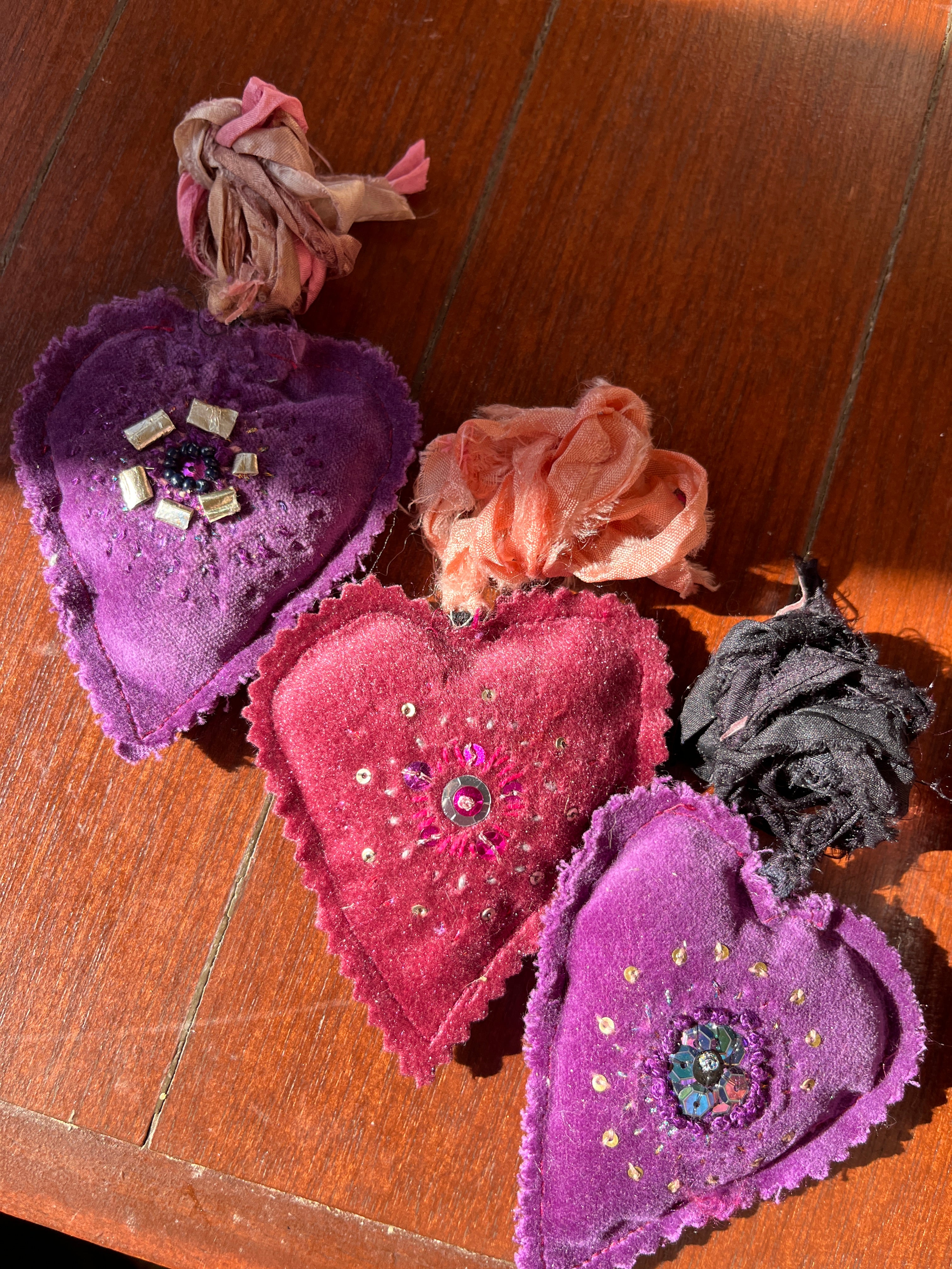 Velvet Heart Amulets
