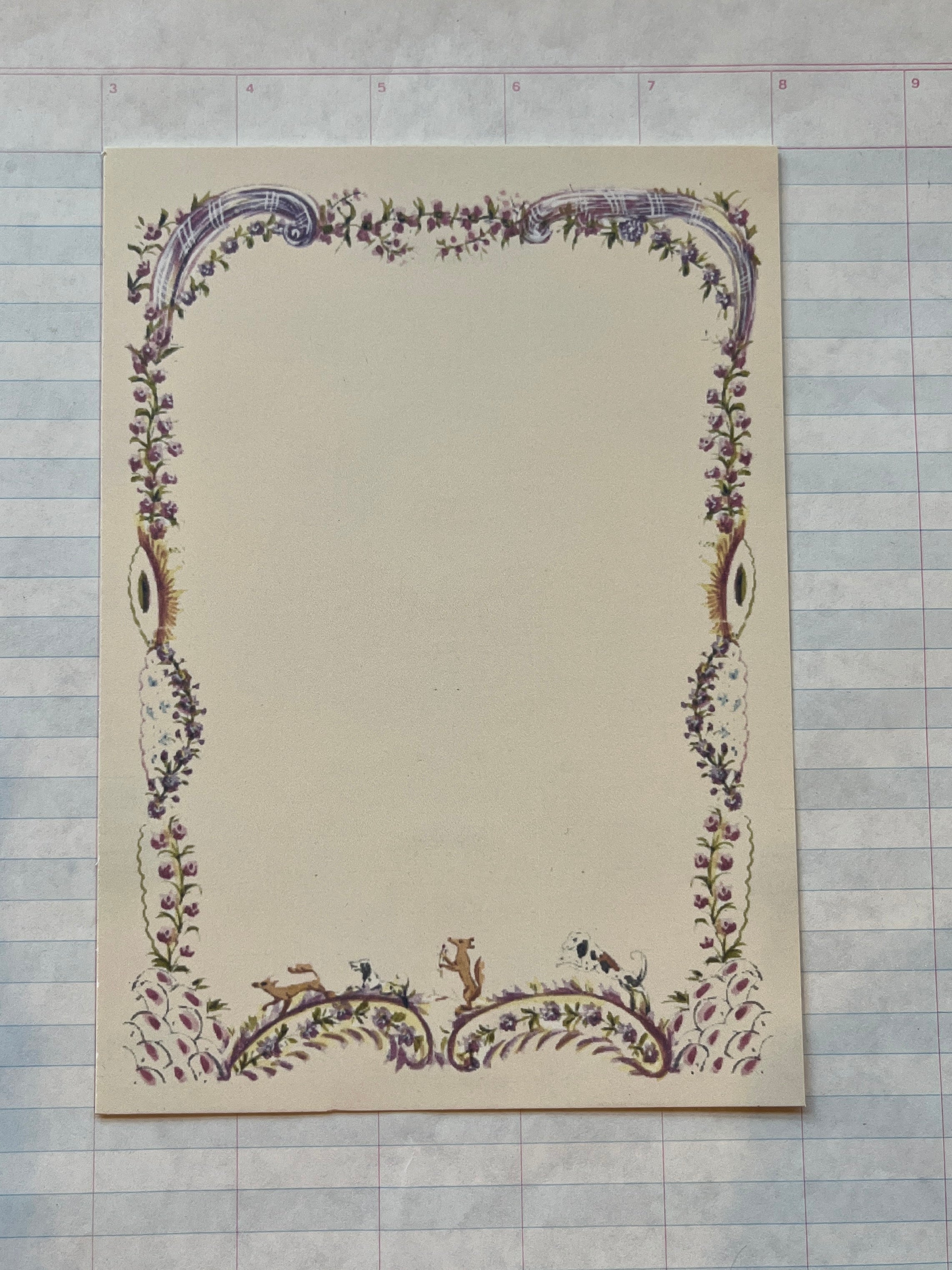 French Menu Stationery Set III