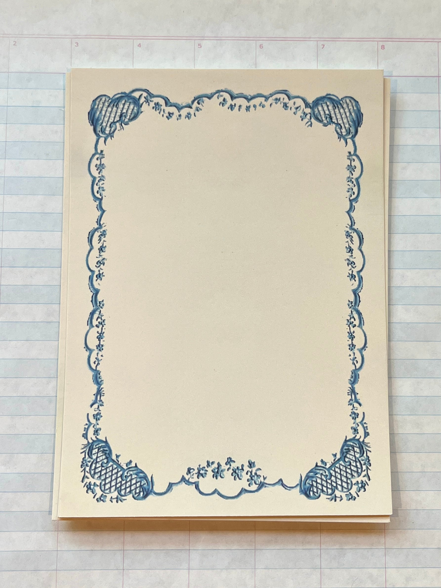French Menu Stationery Set III