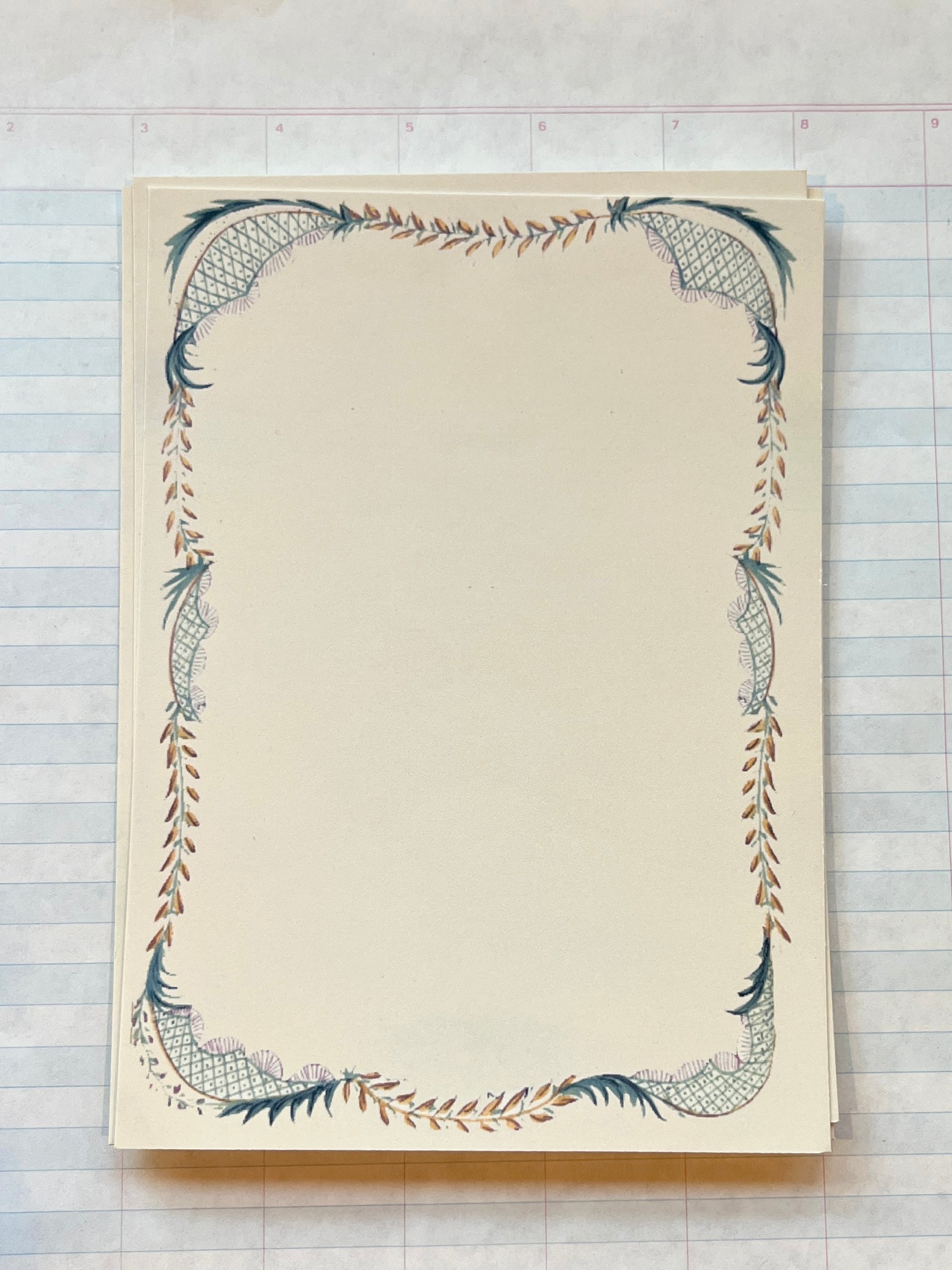 French Menu Stationery Set III