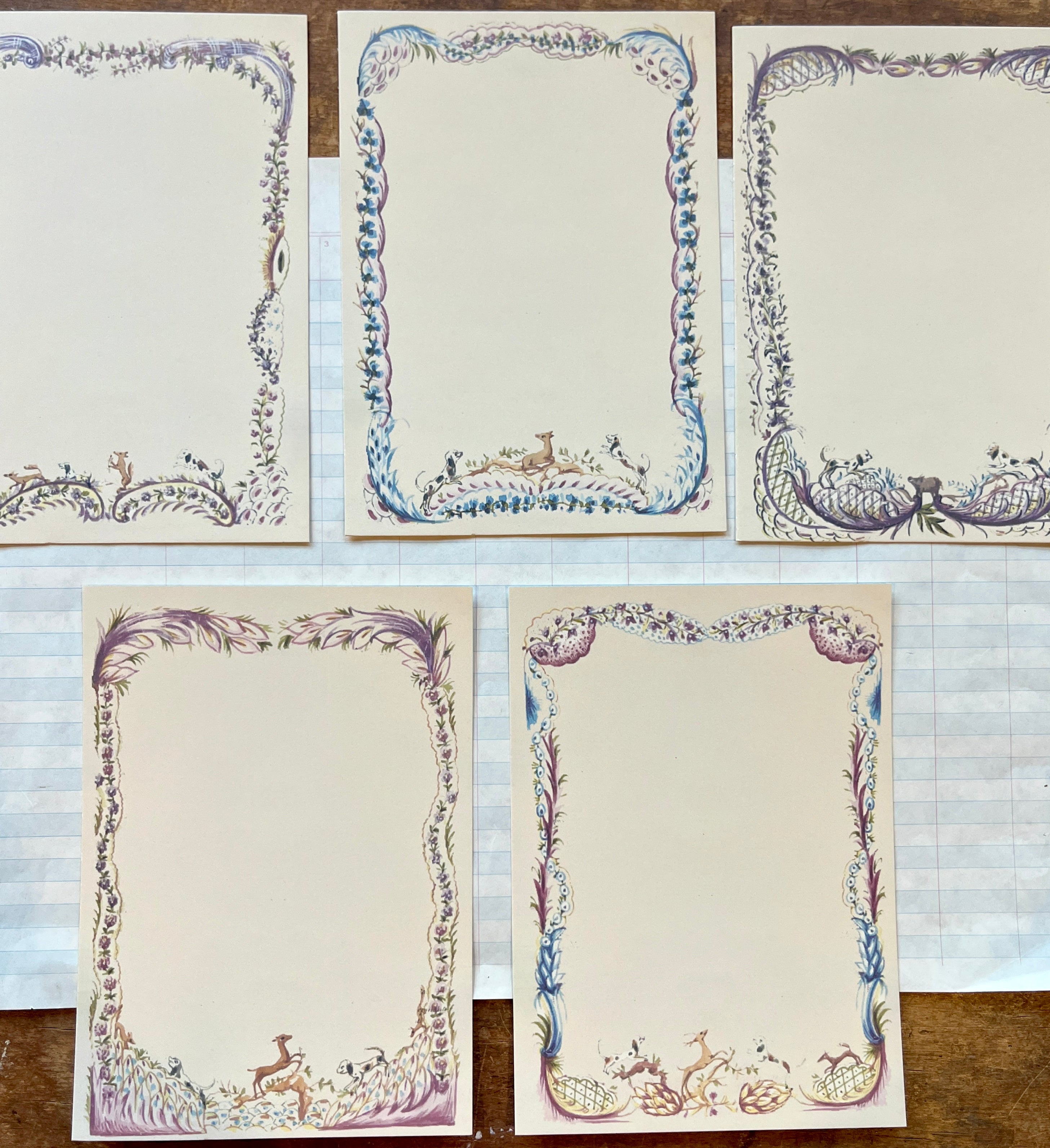 French Menu Stationery Set III
