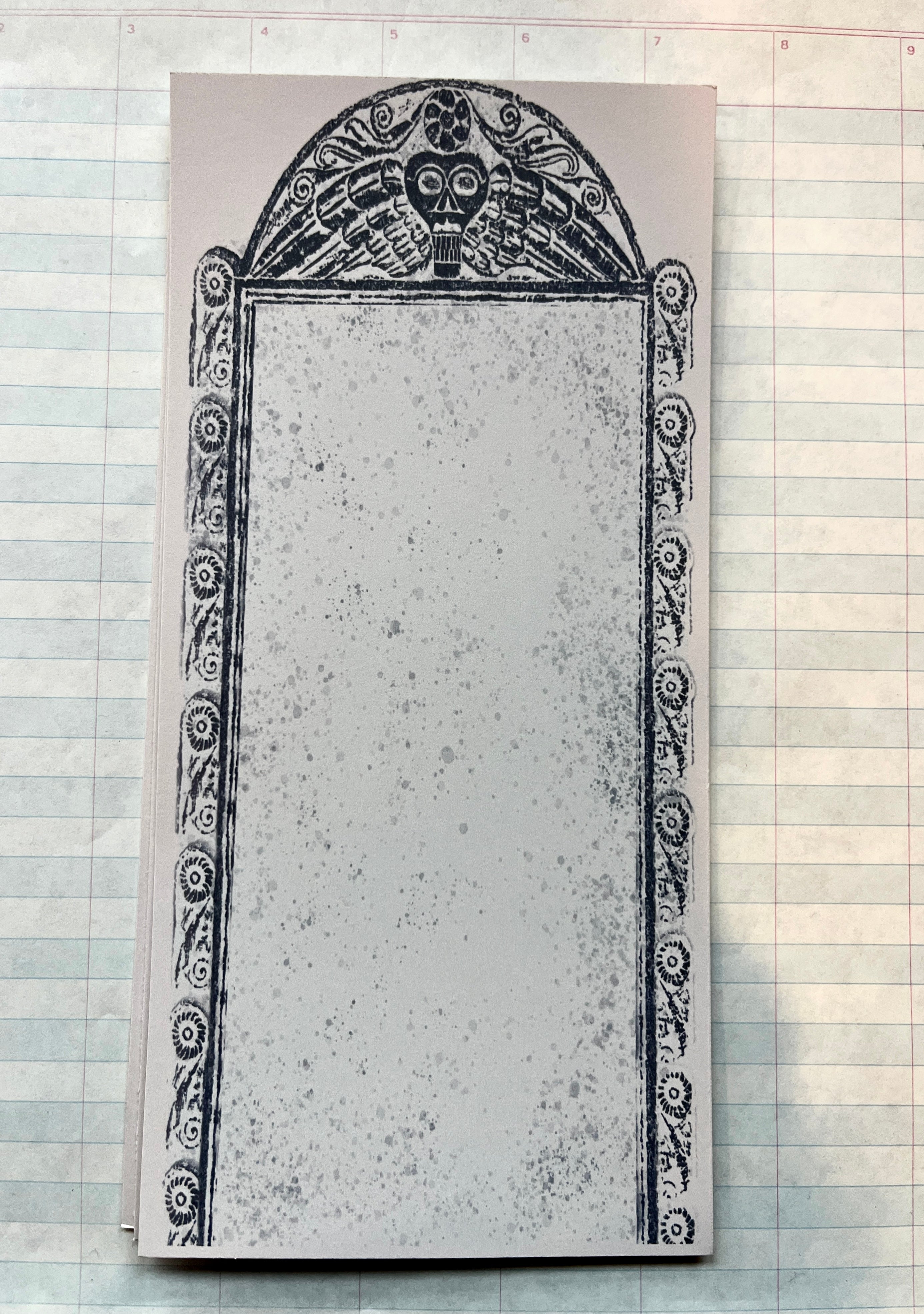 New England Stone Rubbings Tall Stationery