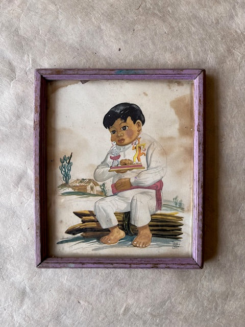 Vintage Mexican Boy Illustration - PARCEL