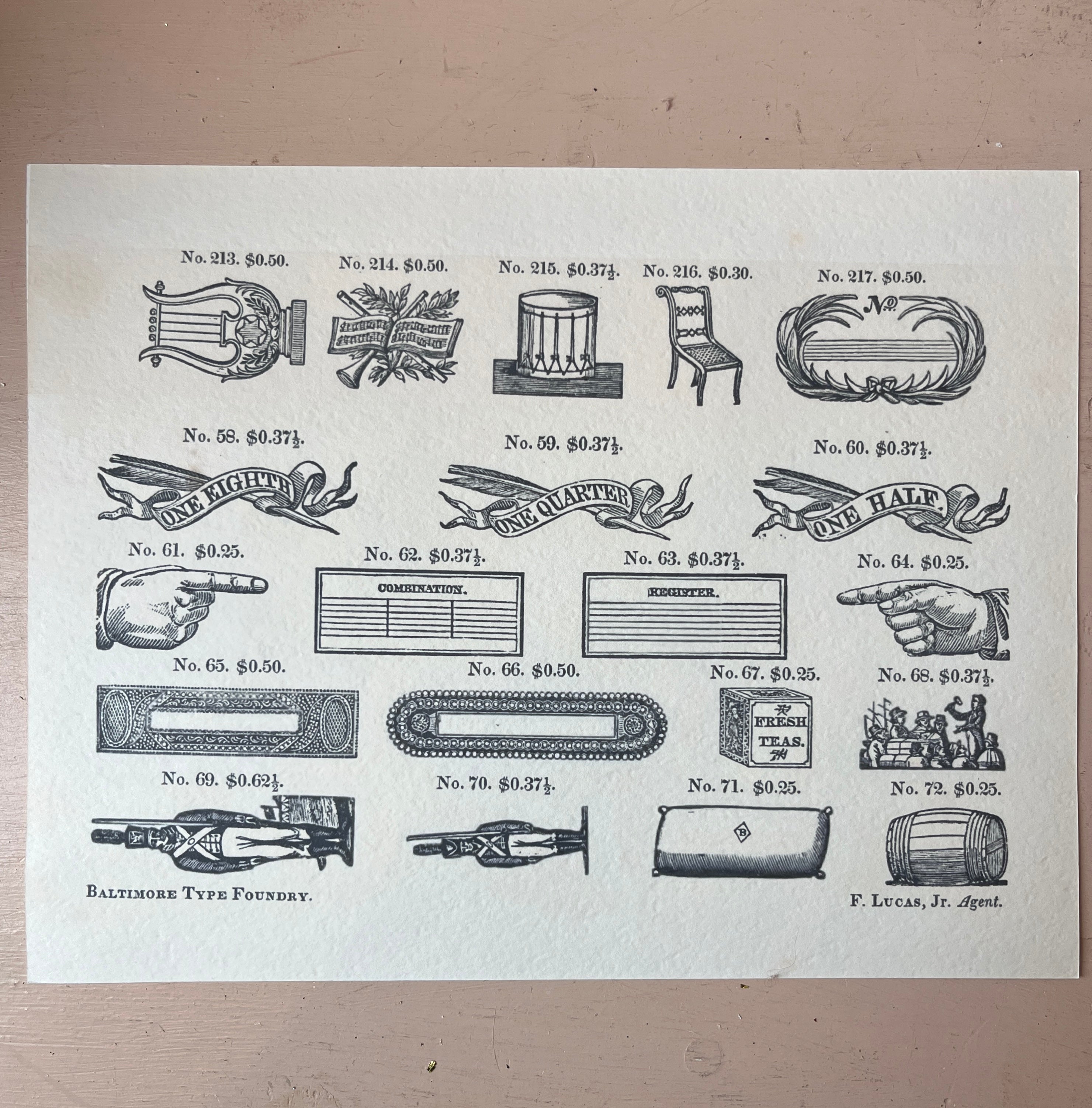 Printers Ornaments Art Prints