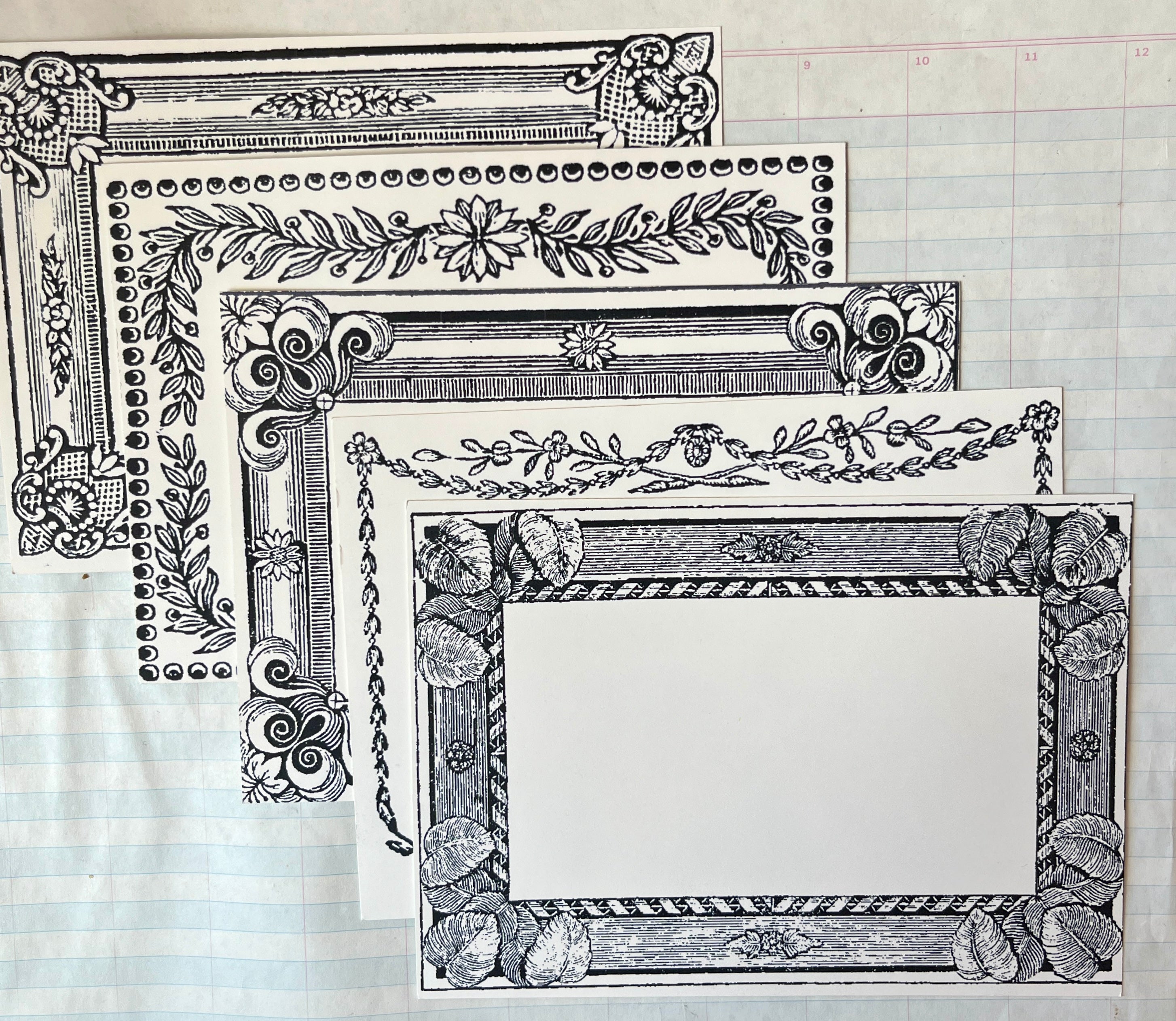 Printers Specimen Frames Stationery