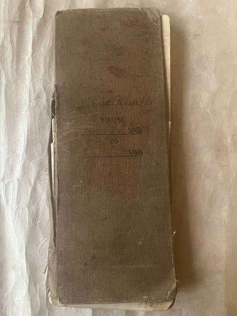 Long and Thin Antique Ledger