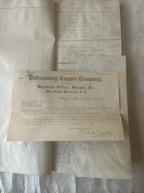 Long and Thin Antique Ledger